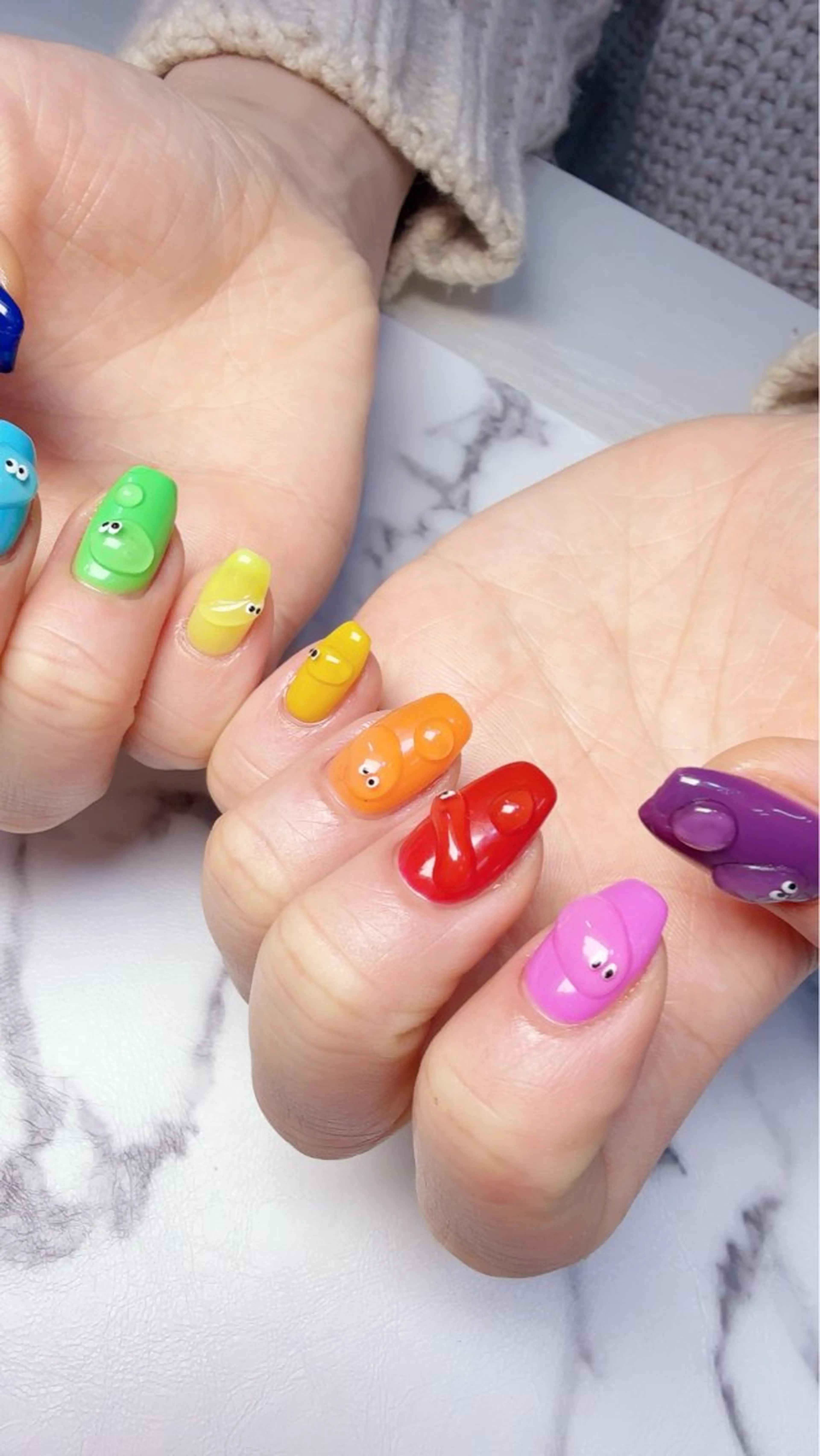 ネイル ぷっくりネイル nail salon ily 武蔵新城のネイルデザイン