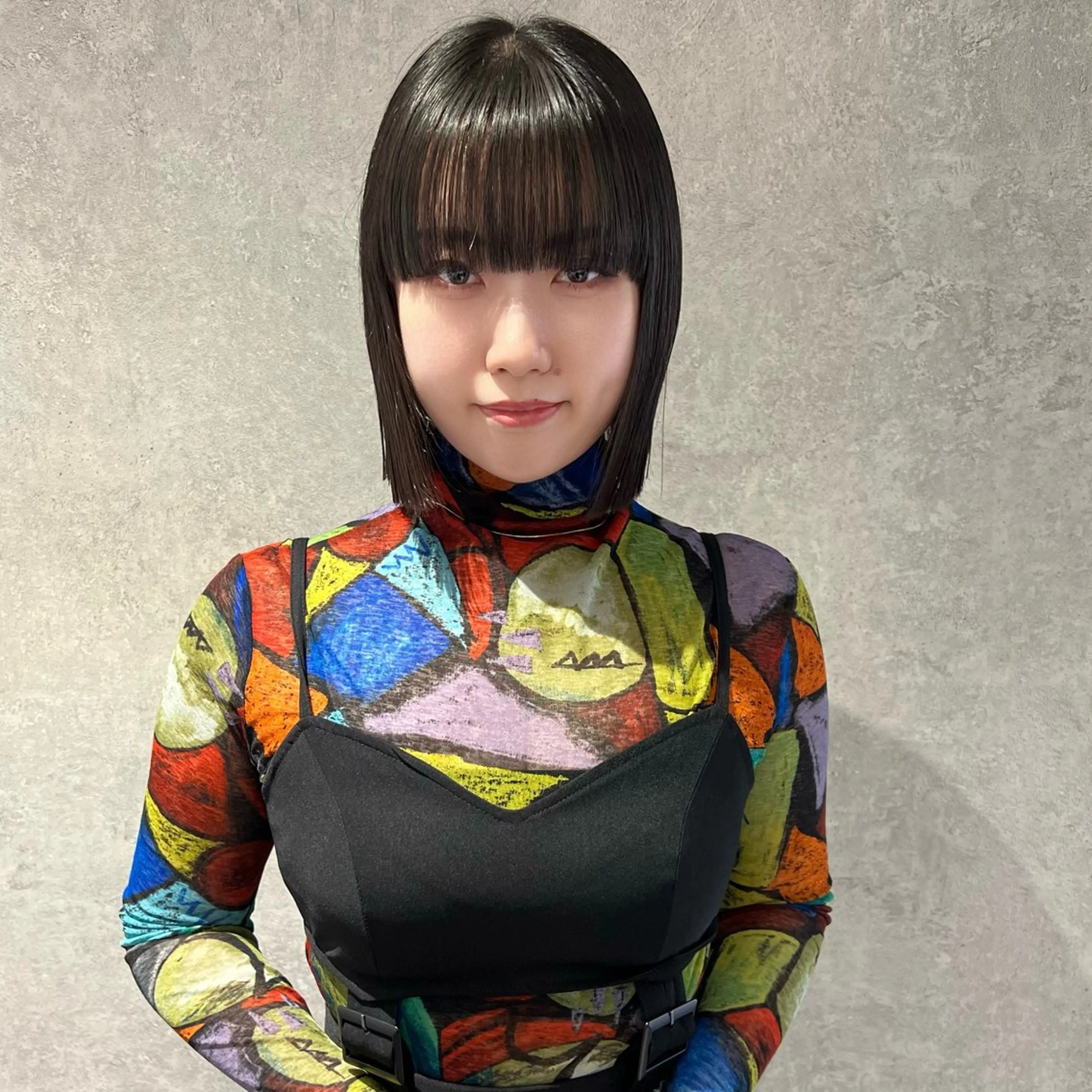 ショート ボブ ワイドバング AI TOKYO　S所属・mizuki 【韓国レイヤー】のヘアスタイル