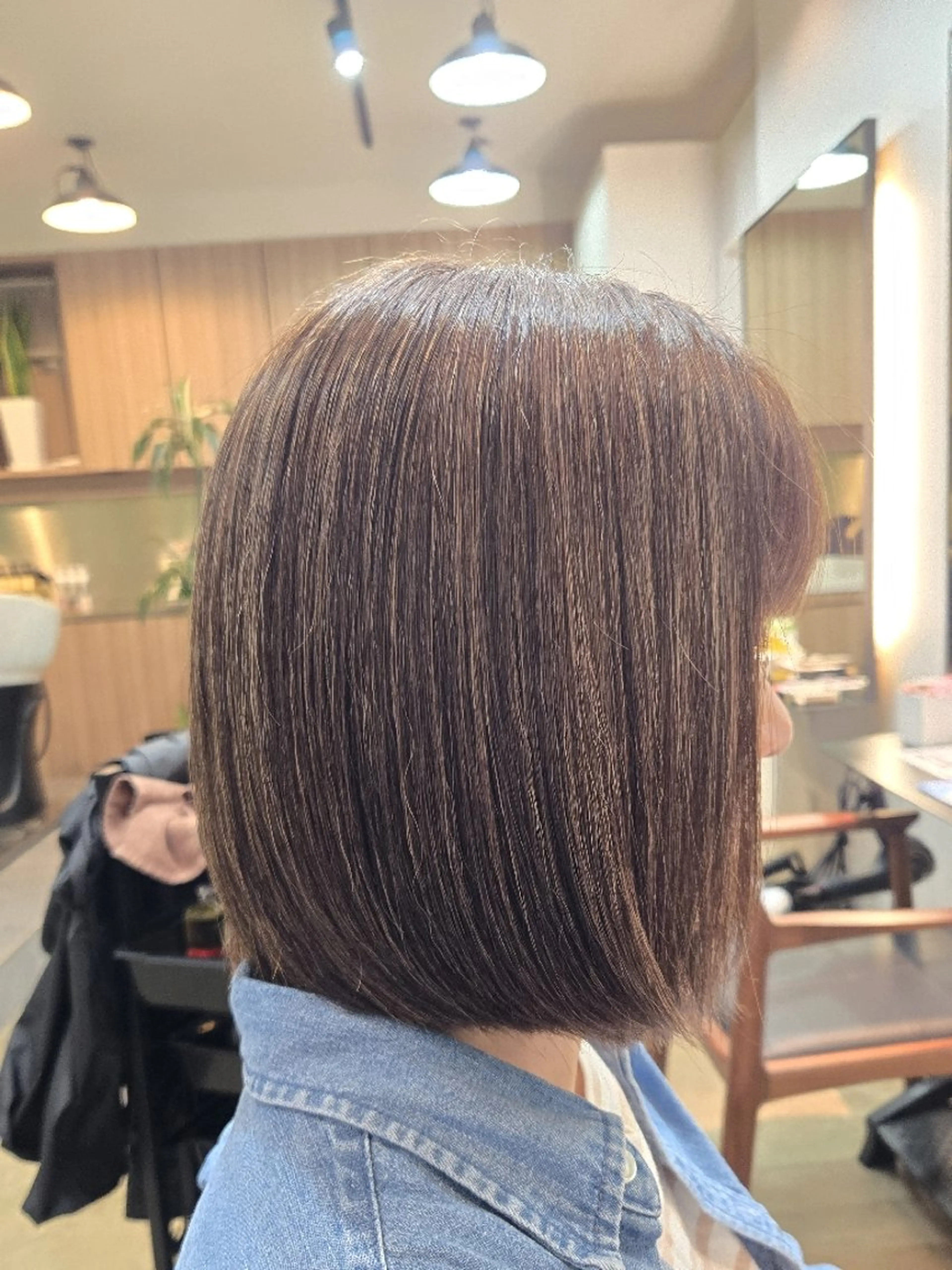 ミディアム 縮毛矯正 カット ヘアカラー トリートメント Beauty Salon Link所属・野村 果音(カノン)のヘアスタイル