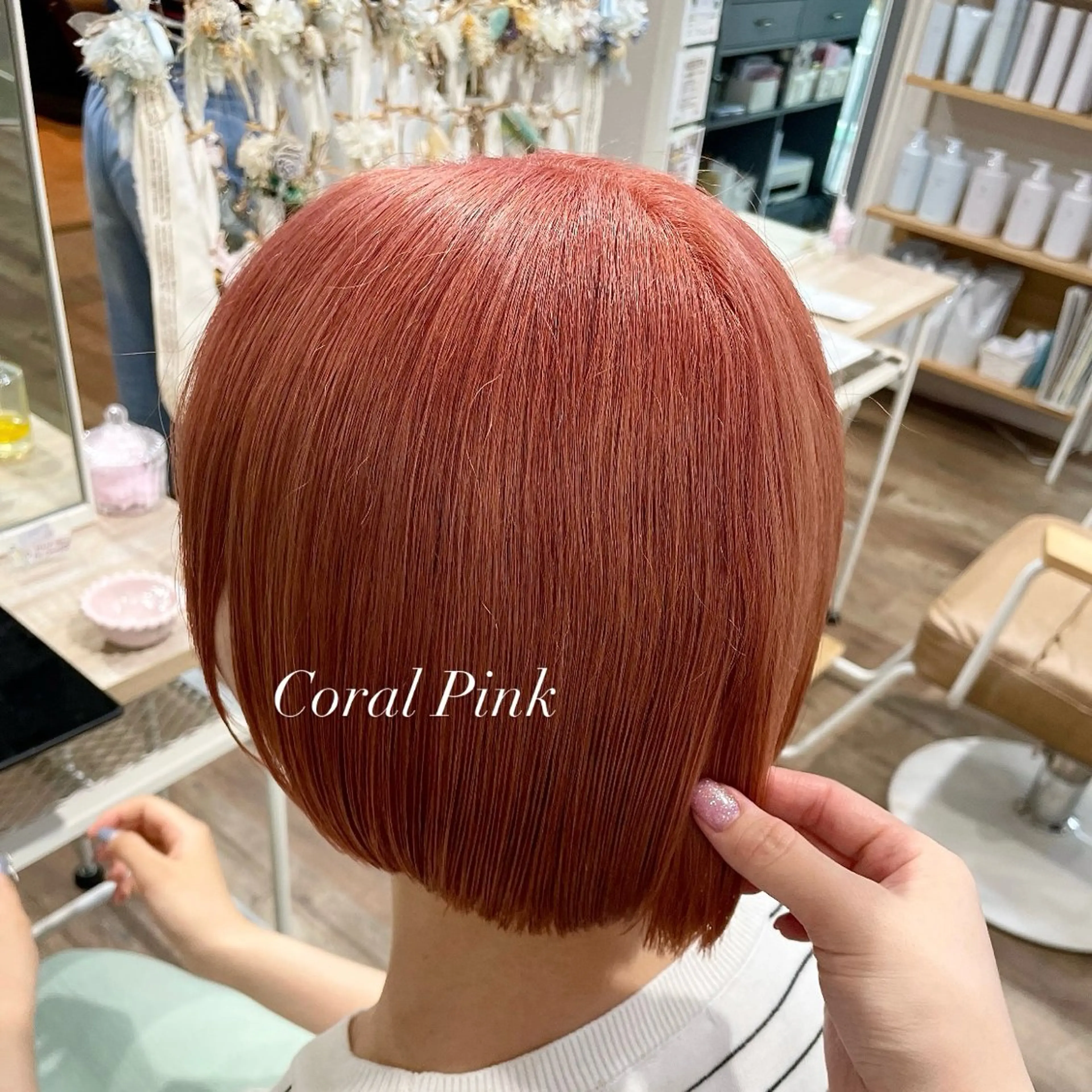 ショート カット ヘアカラー トリートメント ピンク・ラベンダー/ レイヤー/NANAのヘアスタイル