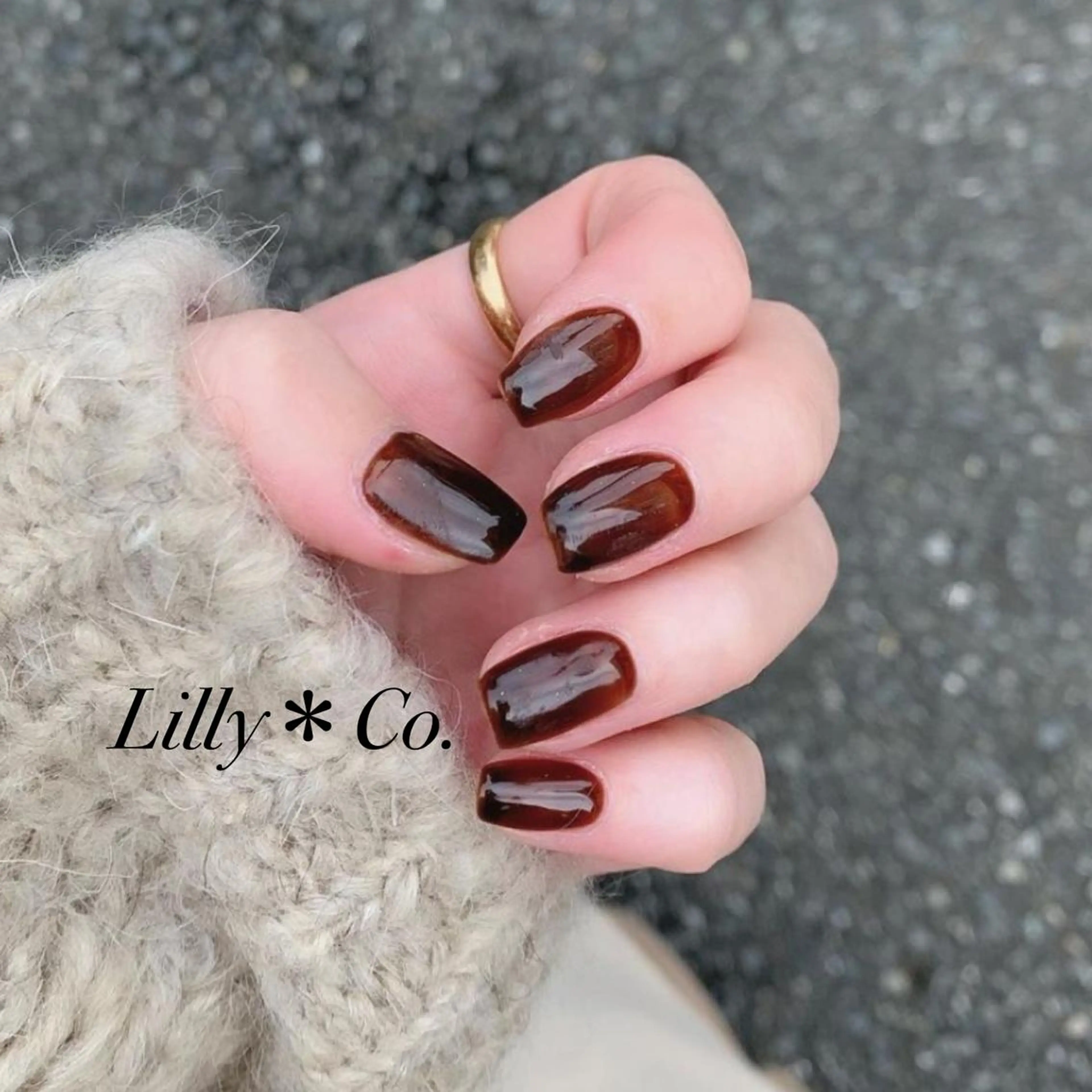 ネイル ワンカラーネイル ハンドネイル ハンドケア Lilly Co.のネイルデザイン