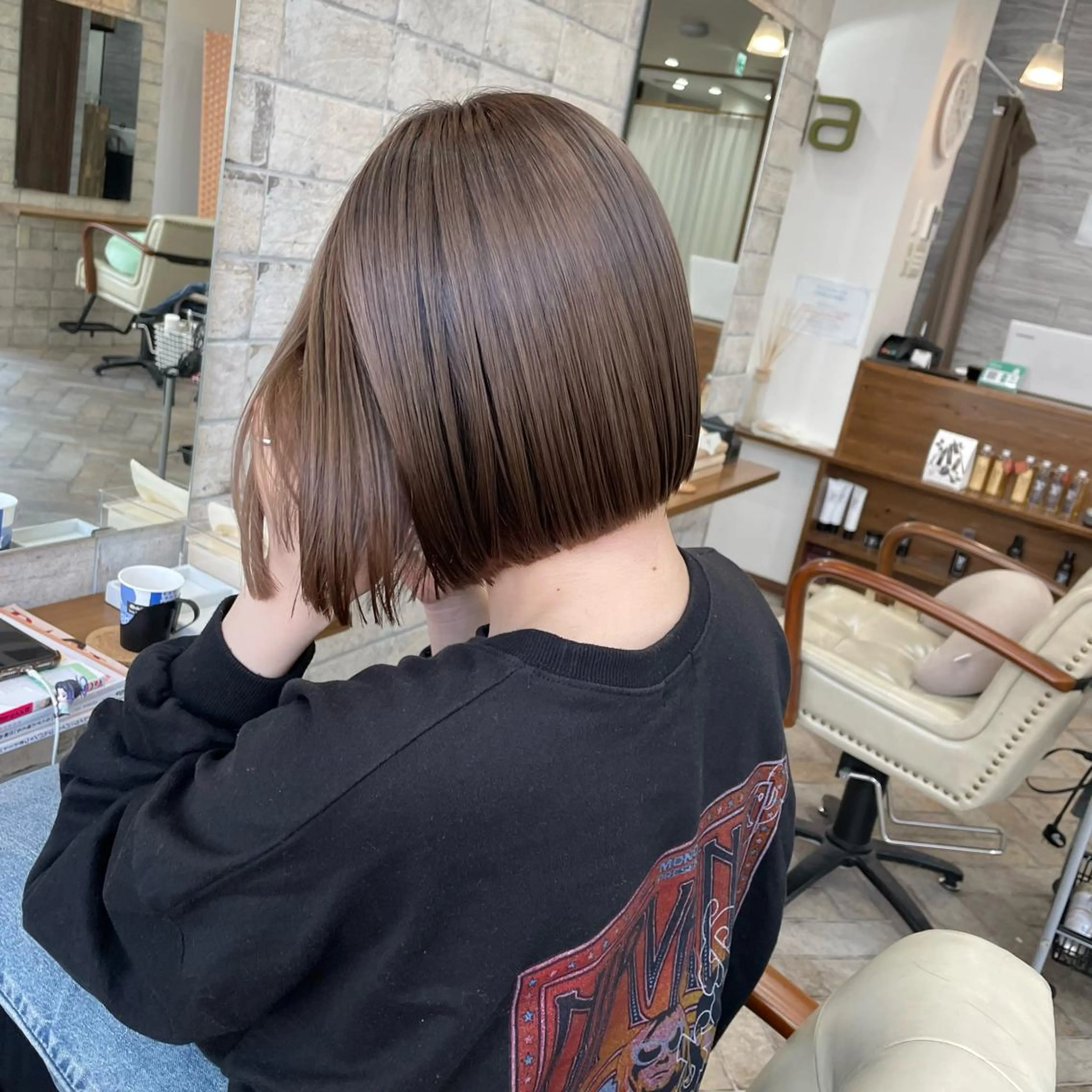 ショート カラー カット 縮毛矯正 髪質改善 中川　翔のヘアスタイル