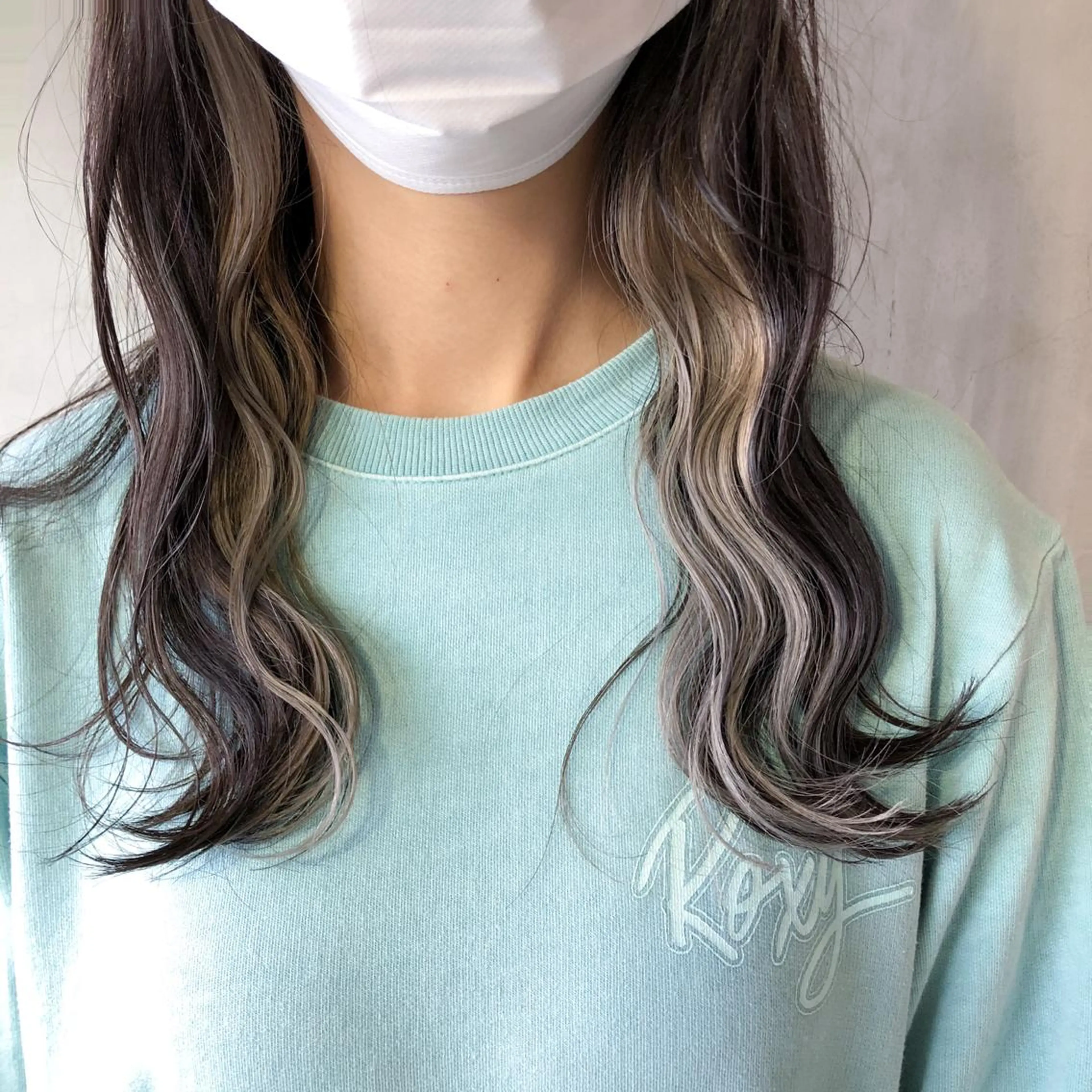 ロング カラー ヘアアレンジ ブリーチ/美髪矯正 垢抜けヘア/そらのヘアスタイル