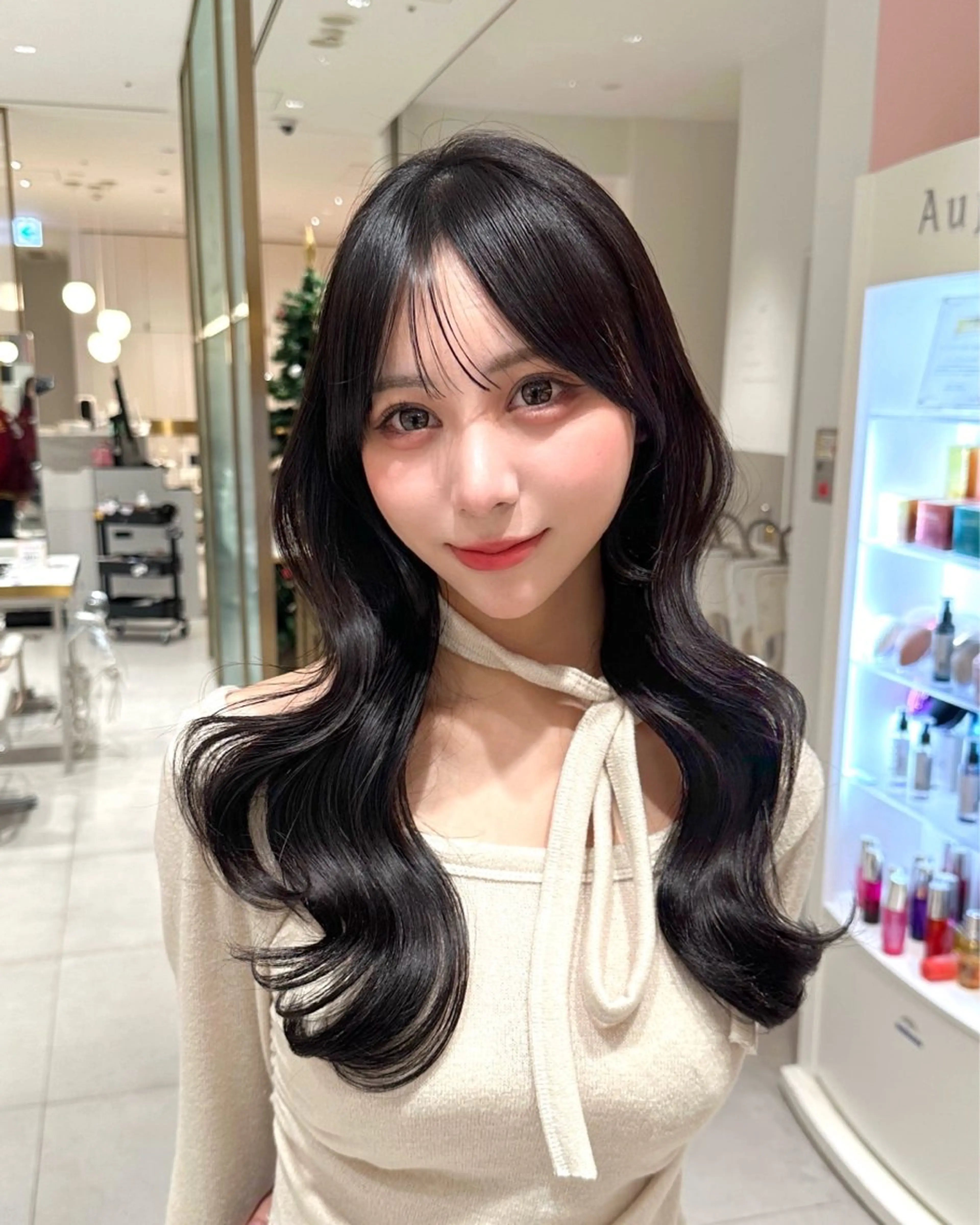 ミディアム カラー カット ヘアカラー トリートメント 🇰🇷韓国風くびれ ヘア🇰🇷中村優大のヘアスタイル