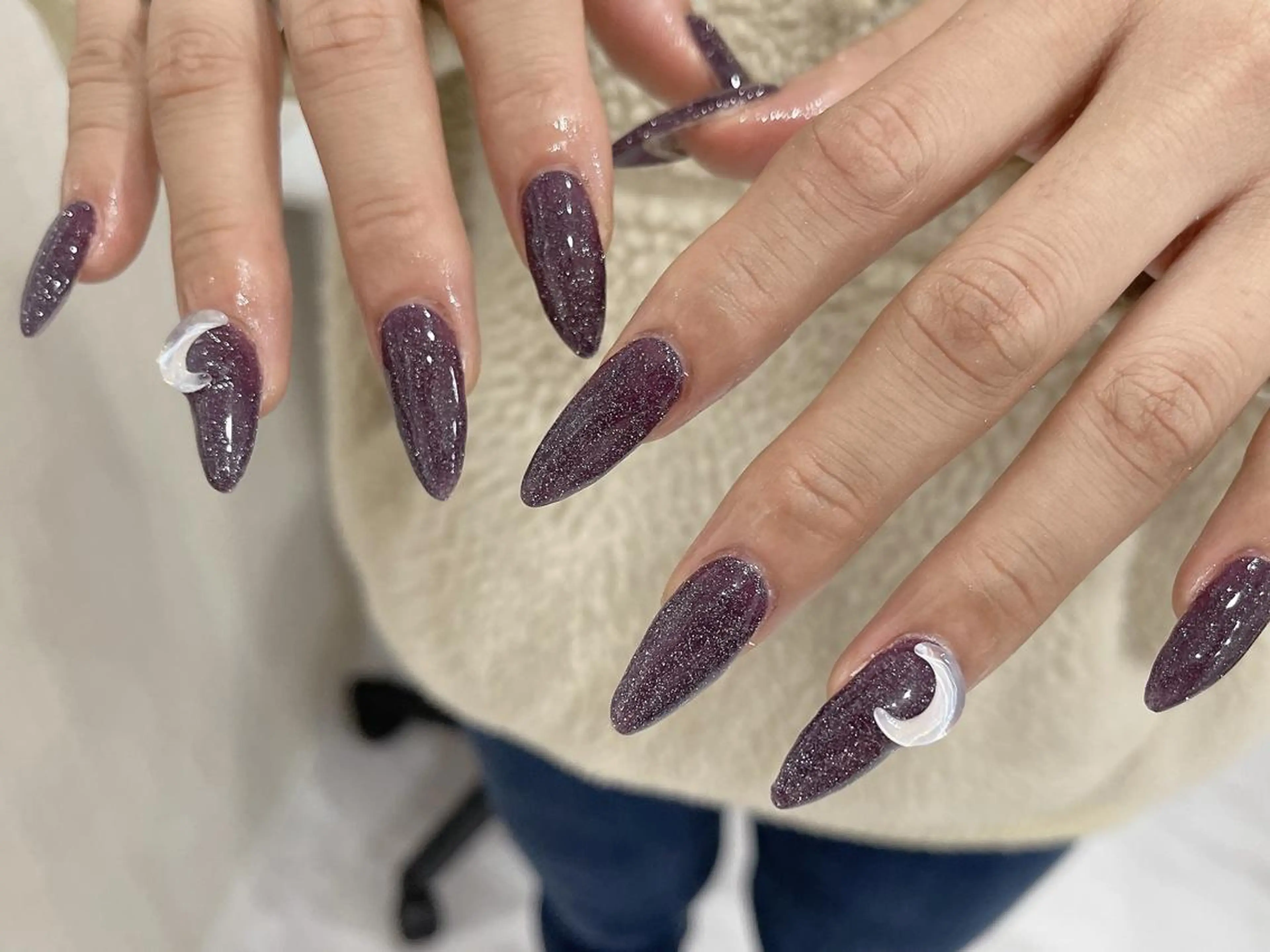 ネイル アートネイル 持ち込み ki🍒🍒 ki ツルツルネイルのネイルデザイン