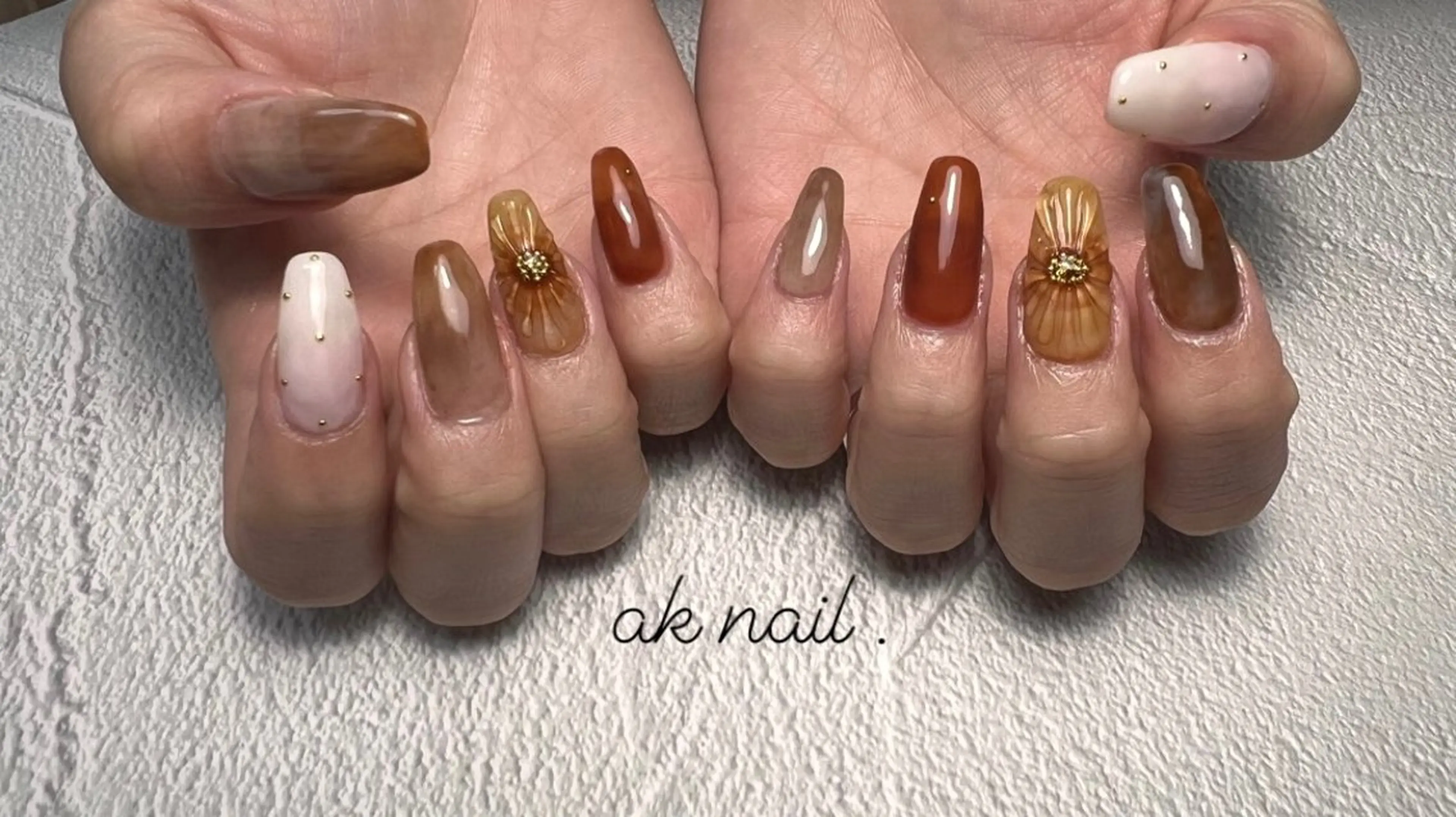 ロング ネイル ハンドネイル ak nail .のネイルデザイン