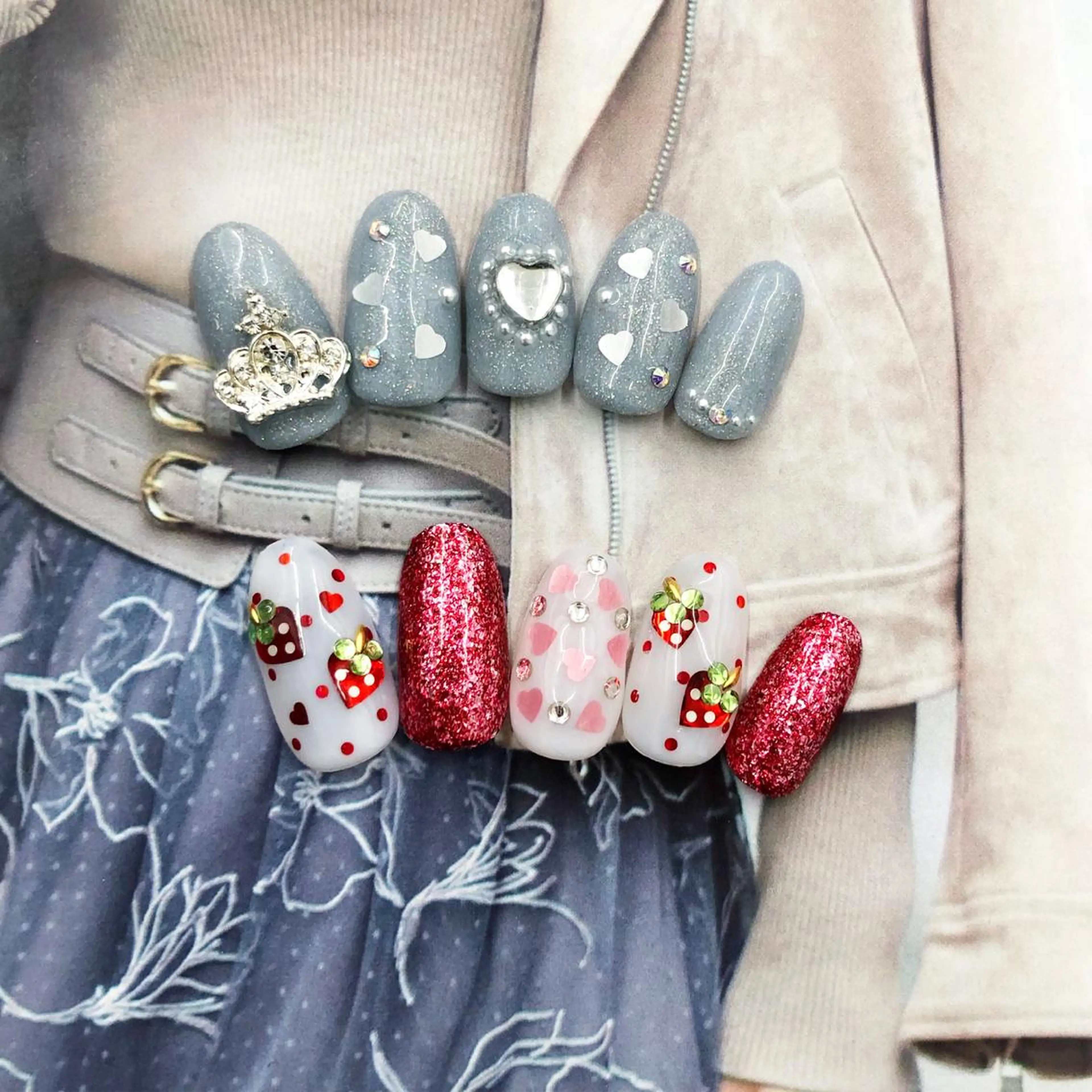 ネイル 春ネイル ハンドネイル Minami 🍓のネイルデザイン