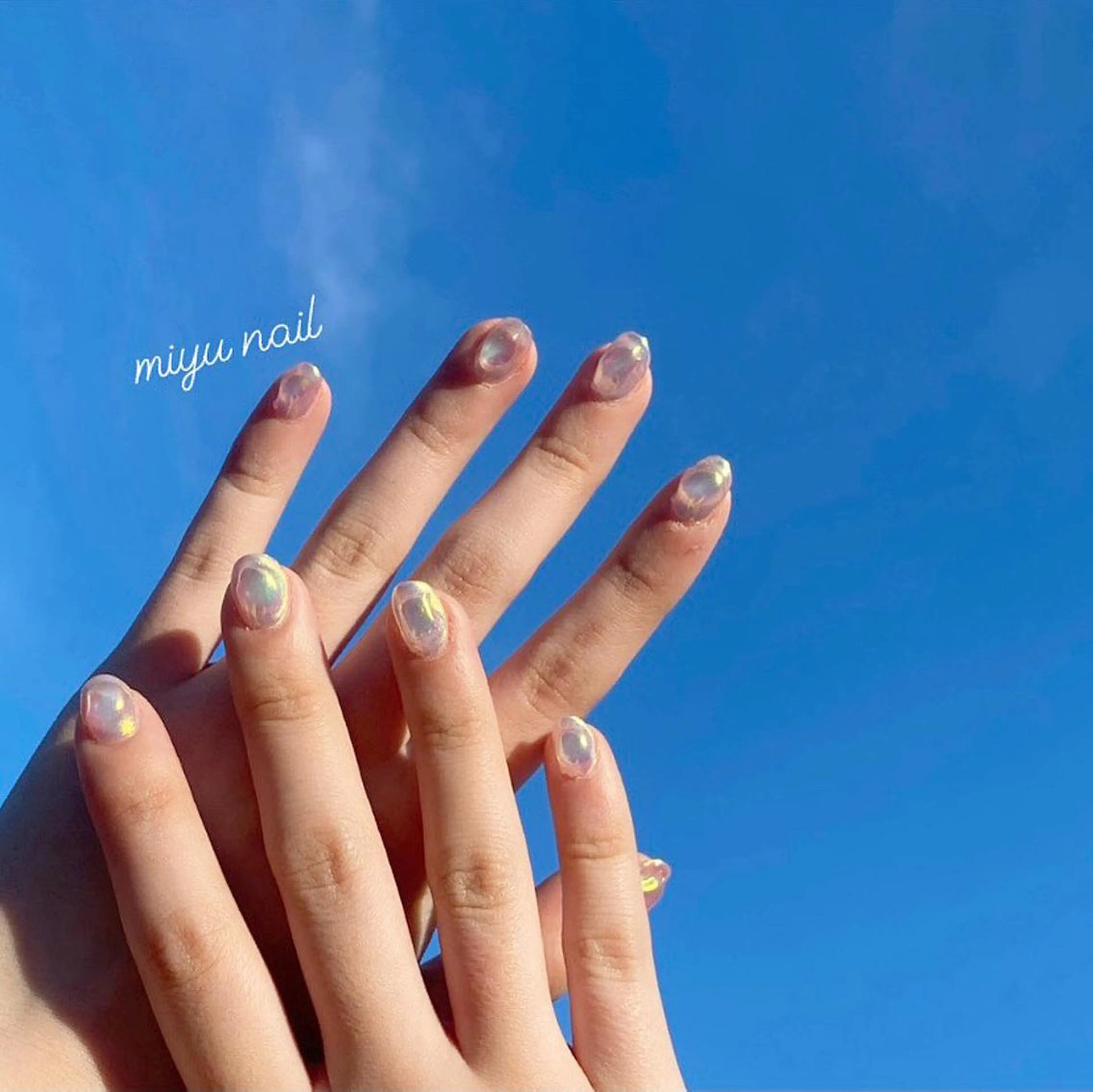 ネイル 氷ネイル・うるうるネイル oreo salon miyu 池袋のネイルデザイン