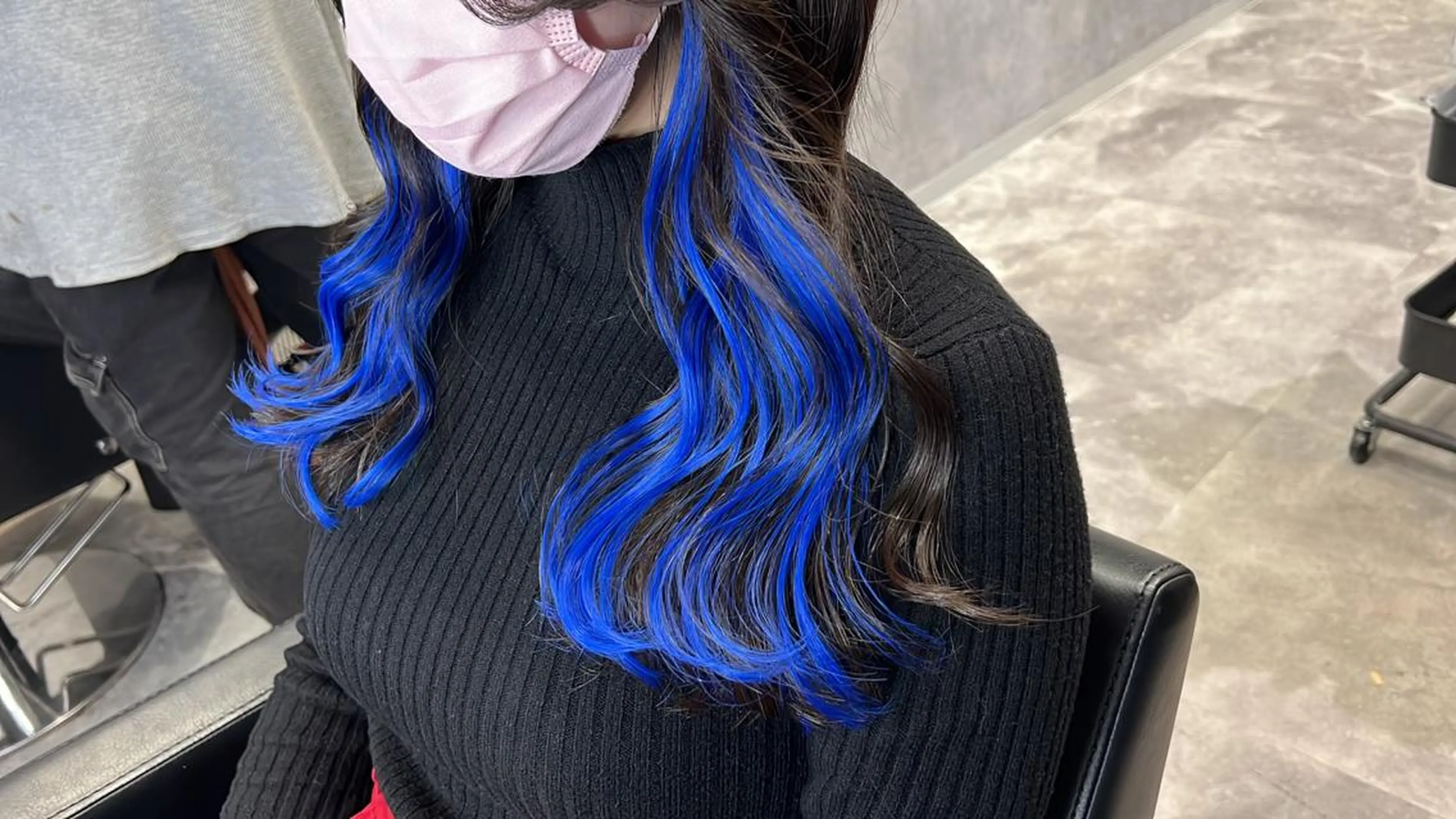 ミディアム カラー mimiiy梅田 中崎町ハイトーンのヘアスタイル