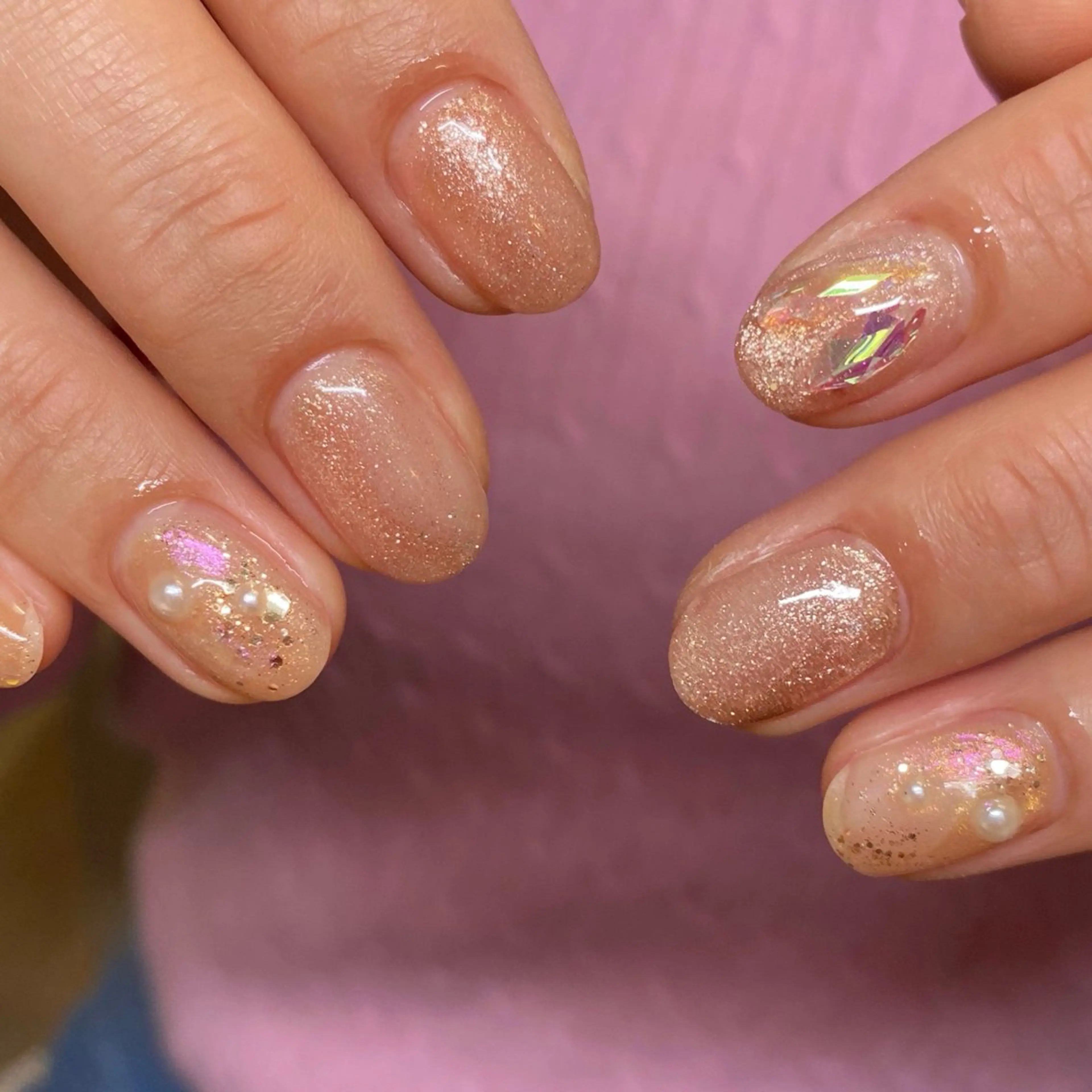 ネイル ニュアンスネイル 春ネイル nail amuseのネイルデザイン