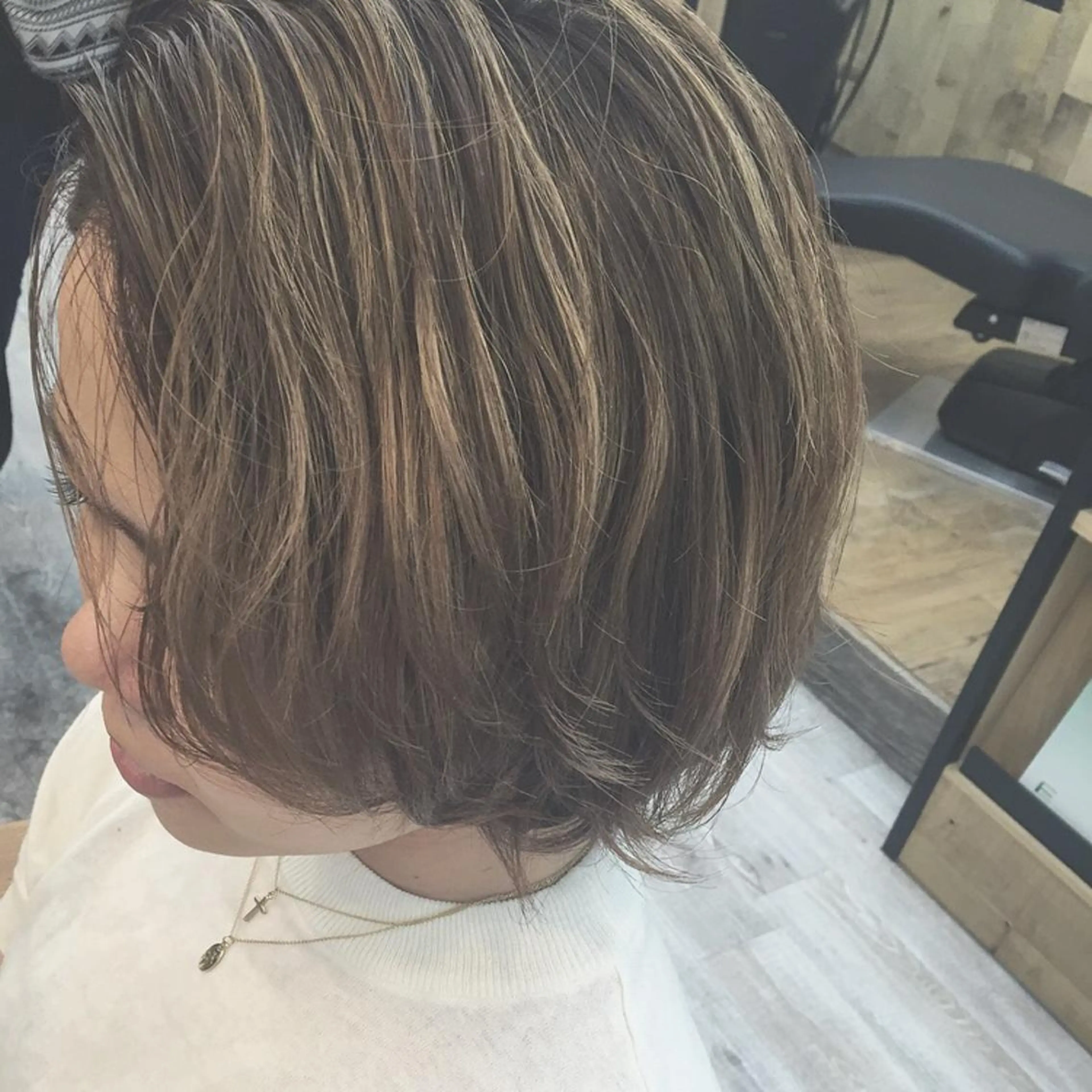 ショート カラー 前髪顔周り✂️店長 ❤️アマミヤ❤️のヘアスタイル