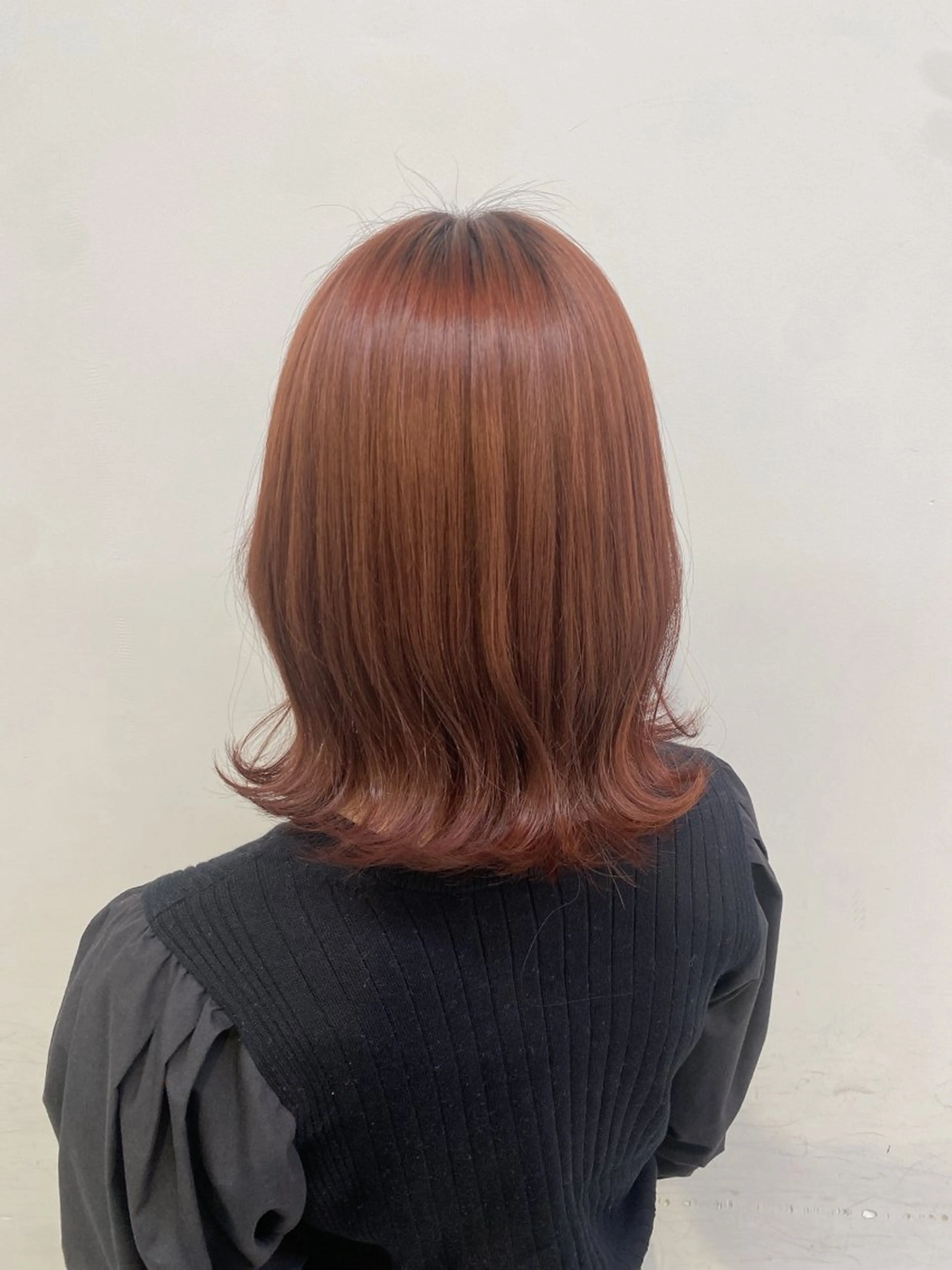 ミディアム カラー ナチュラルベージュ 🧸yuuna🧋のヘアスタイル