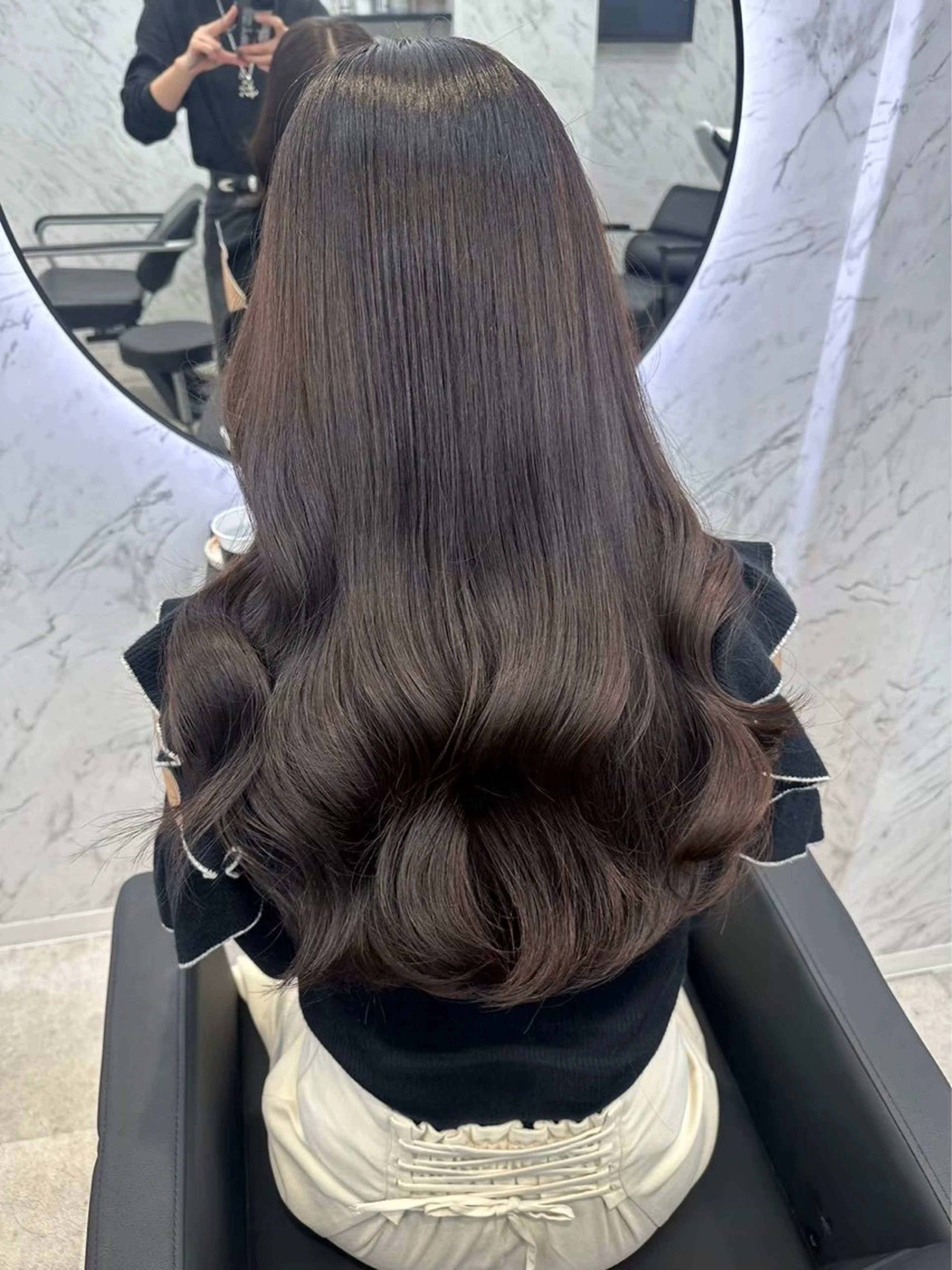 ロング カラー トリートメント 韓国艶カラー 🇰🇷💎MIUのヘアスタイル
