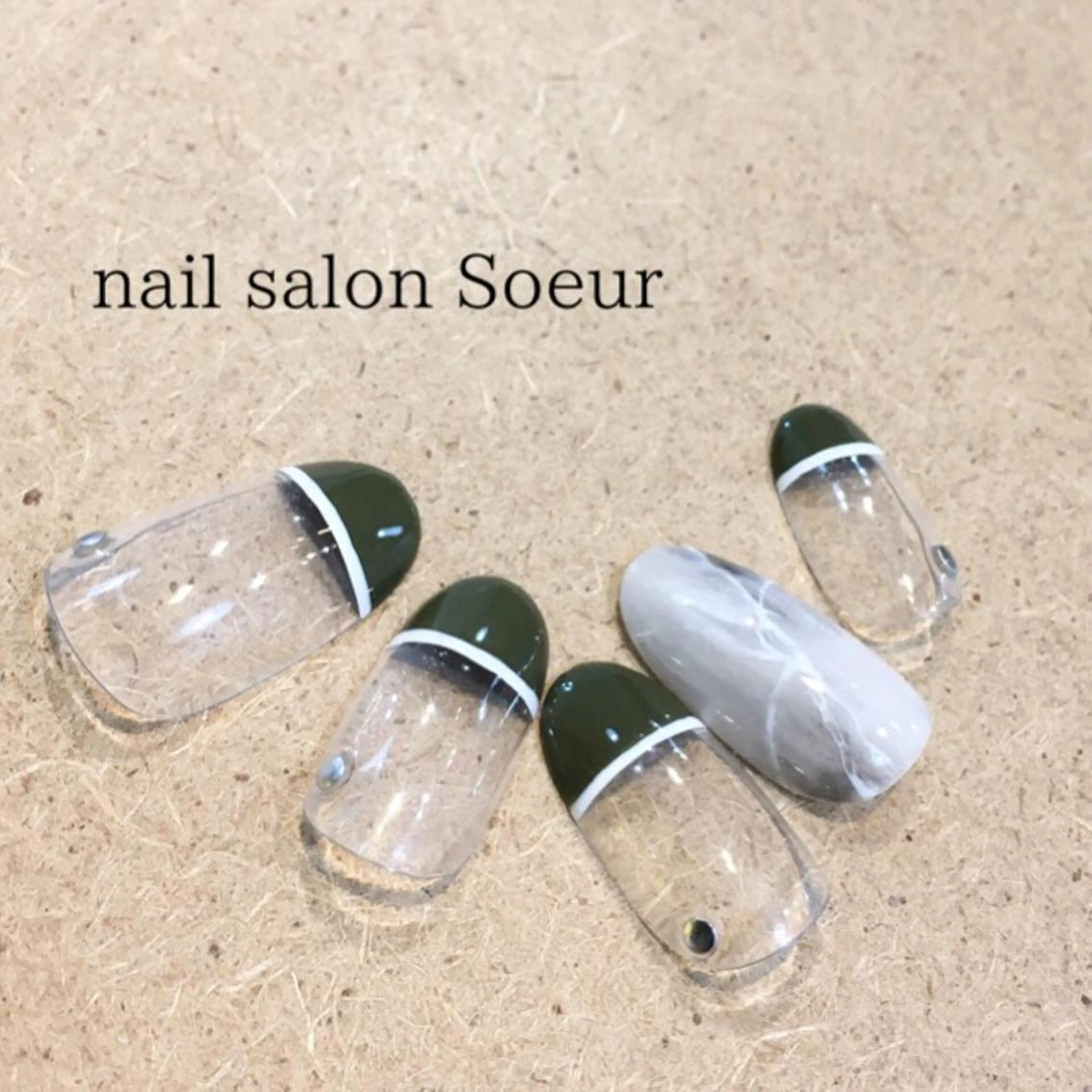 ネイル アニマル柄 アートネイル べっ甲ネイル フレンチネイル 大理石ネイル(マーブル) nail salon Soeurのネイルデザイン