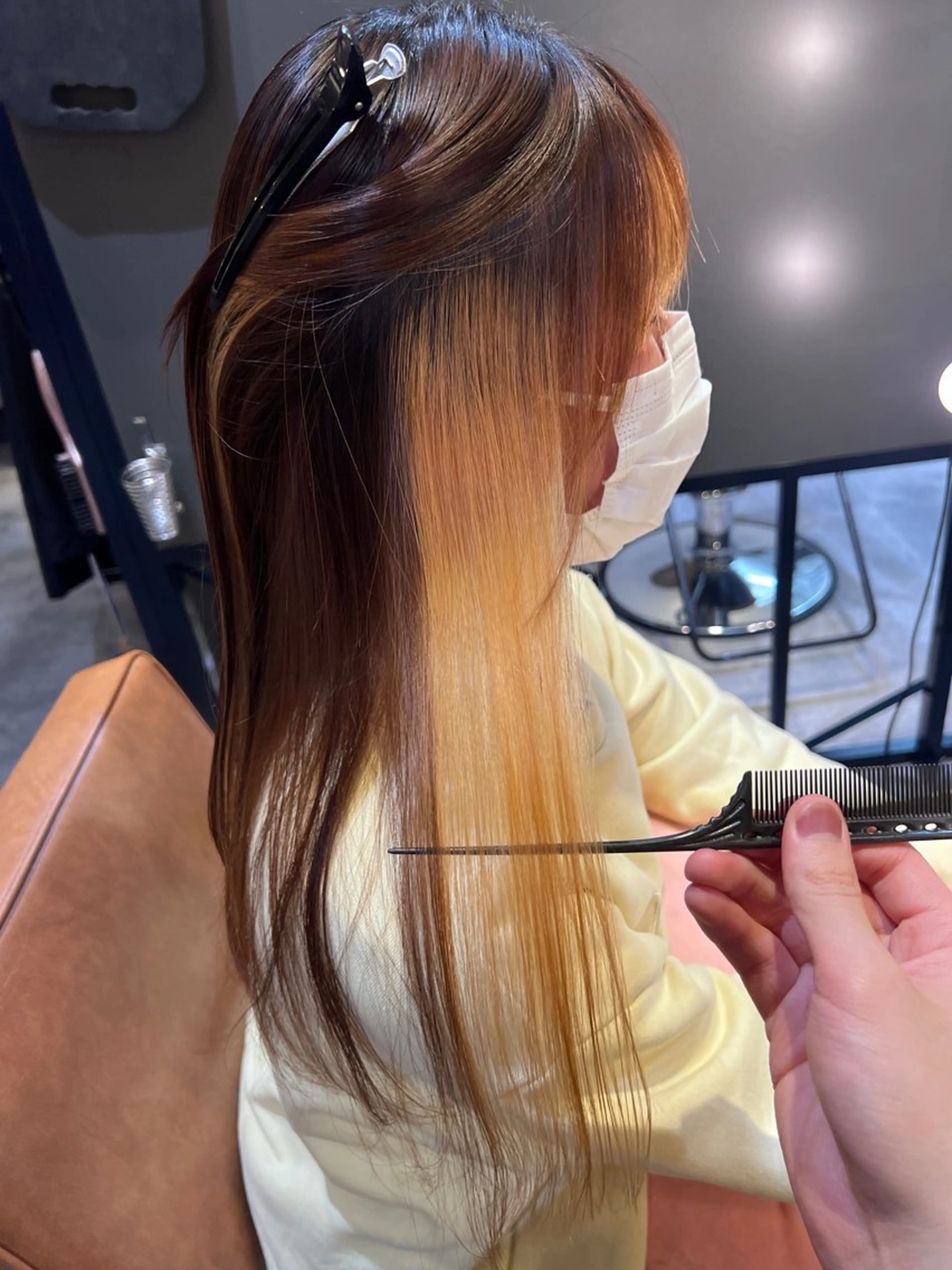 ロング 髪質改善ストレート /髪質改善/中内寛太のヘアスタイル
