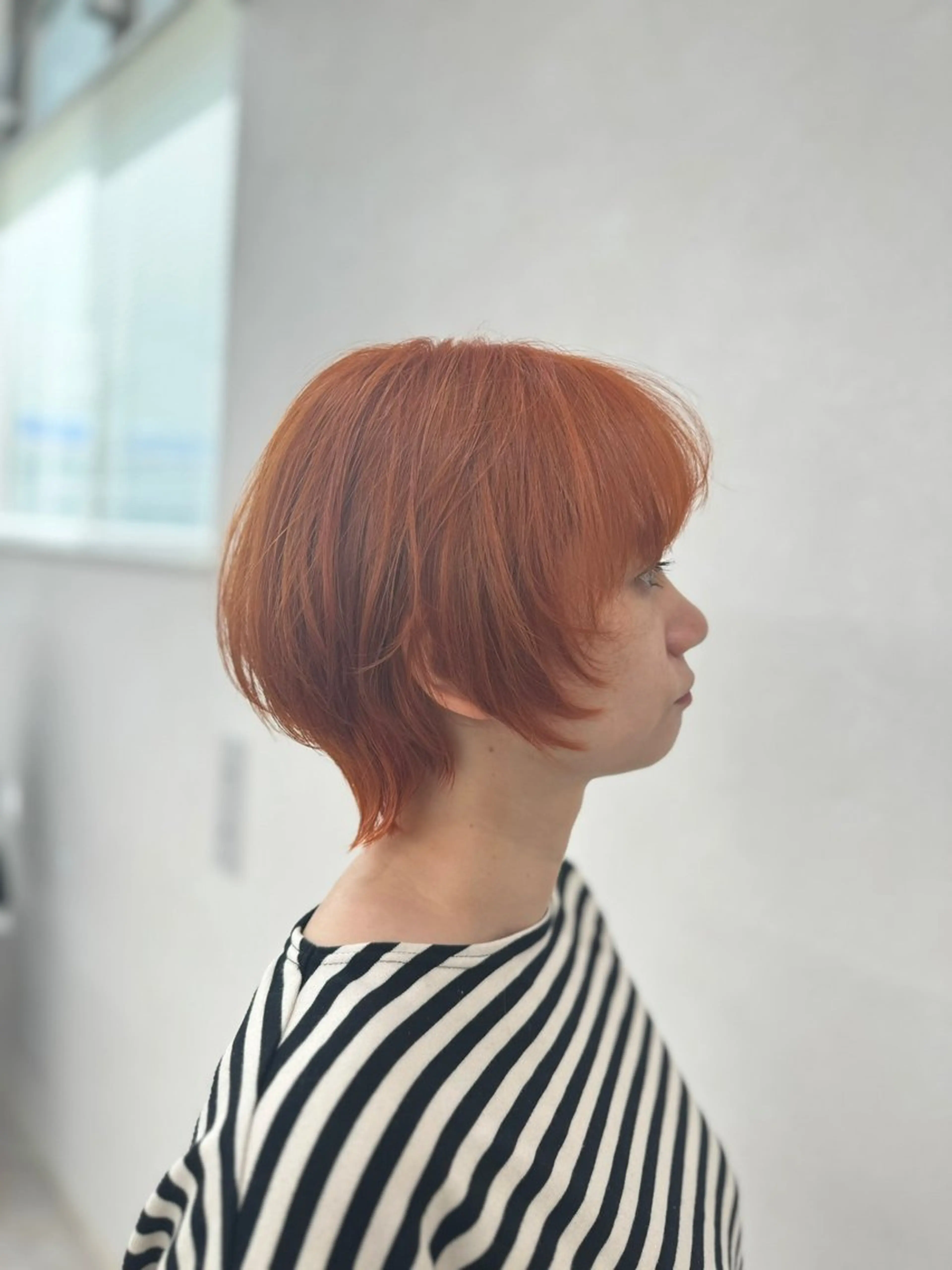 ショート カラー ヘアアレンジ ブリーチ オレンジ ショートヘア ウルフカット カット ヘアカラー トリートメント Sail所属・Sail 【セイル】のヘアスタイル