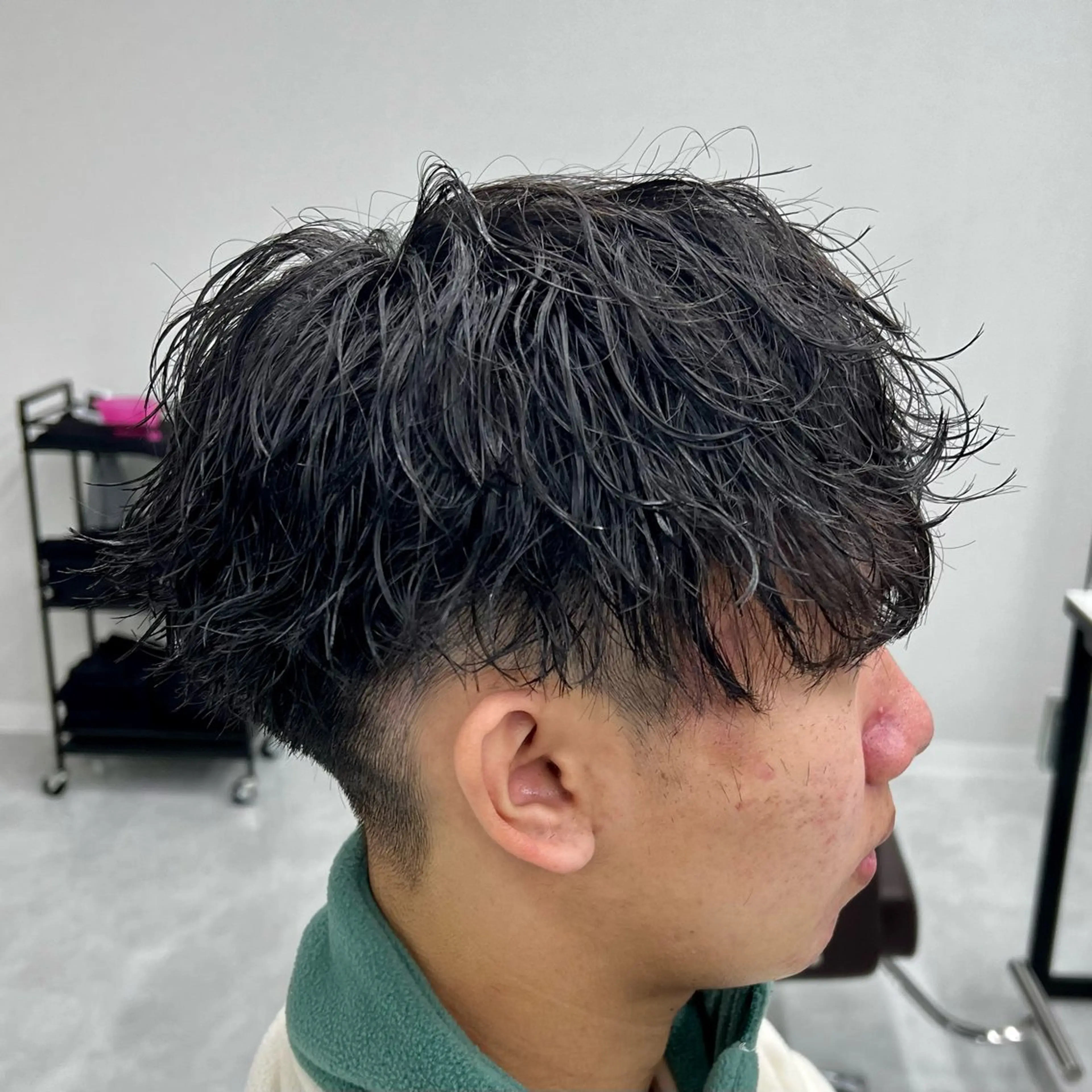 ショート パーマ メンズ カット パーマ メンズカット/波巻き TAKUMAのヘアスタイル