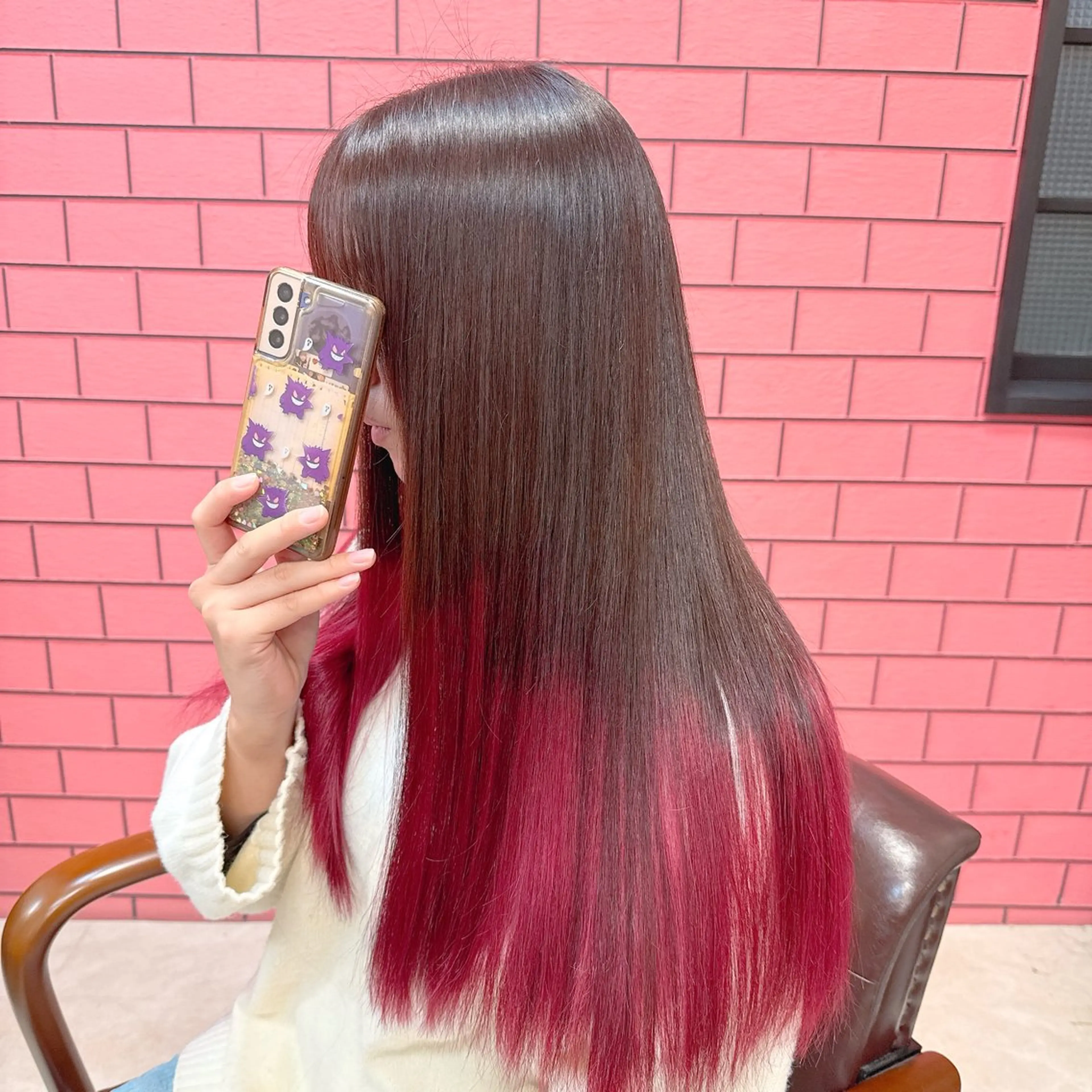 ロング カラー バレイヤージュ ブリーチ ブラウンカラー ケアブリーチ チョコレートブラウン ヘアカラー トリートメント Lilith 【リリス】のその他イメージ