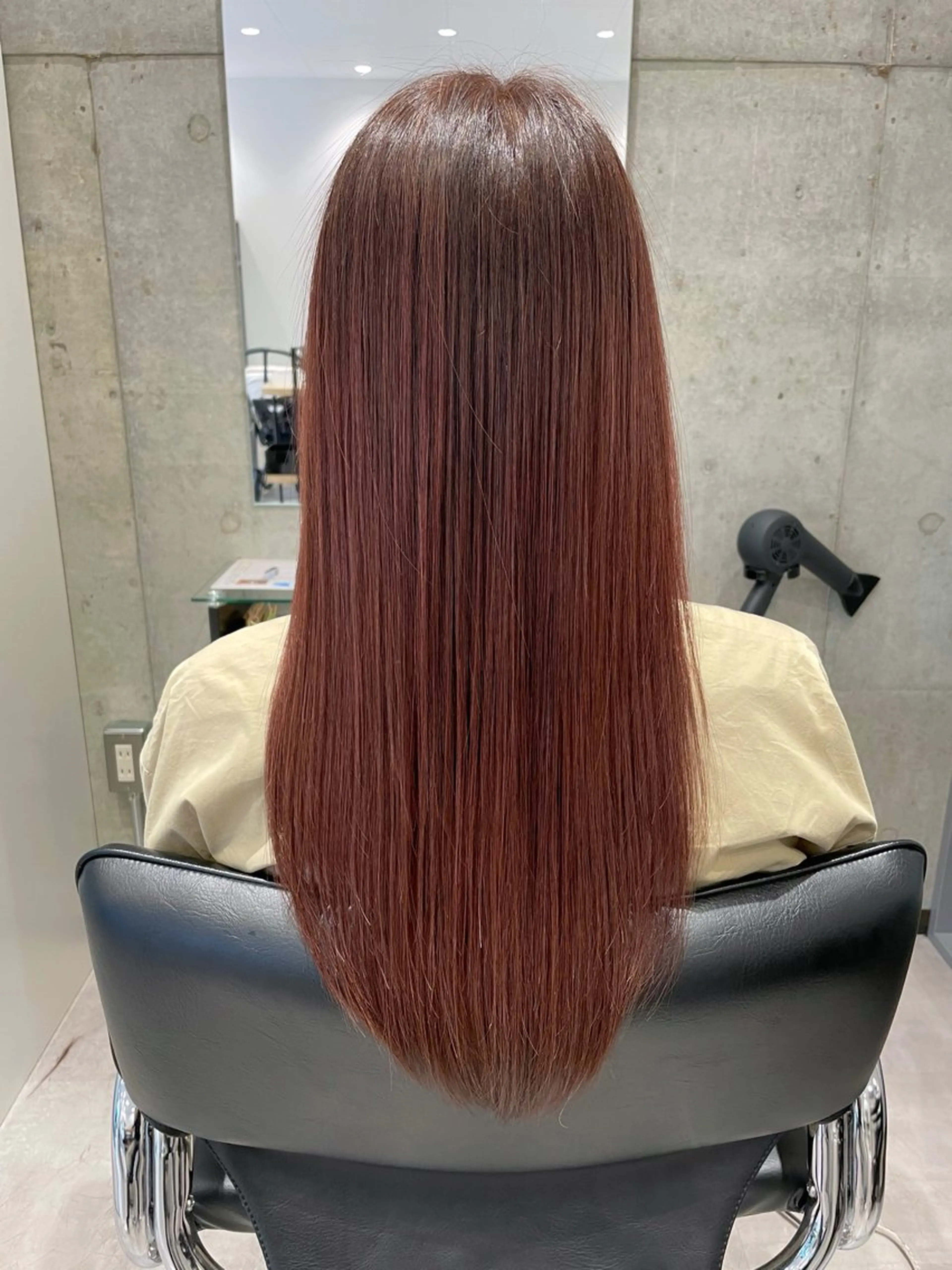 ロング カラー 髪質改善 トリートメント カット ヘアカラー トリートメント Leyシェアサロン所属・KenIchi施術者 1%未満ドライカットのヘアスタイル