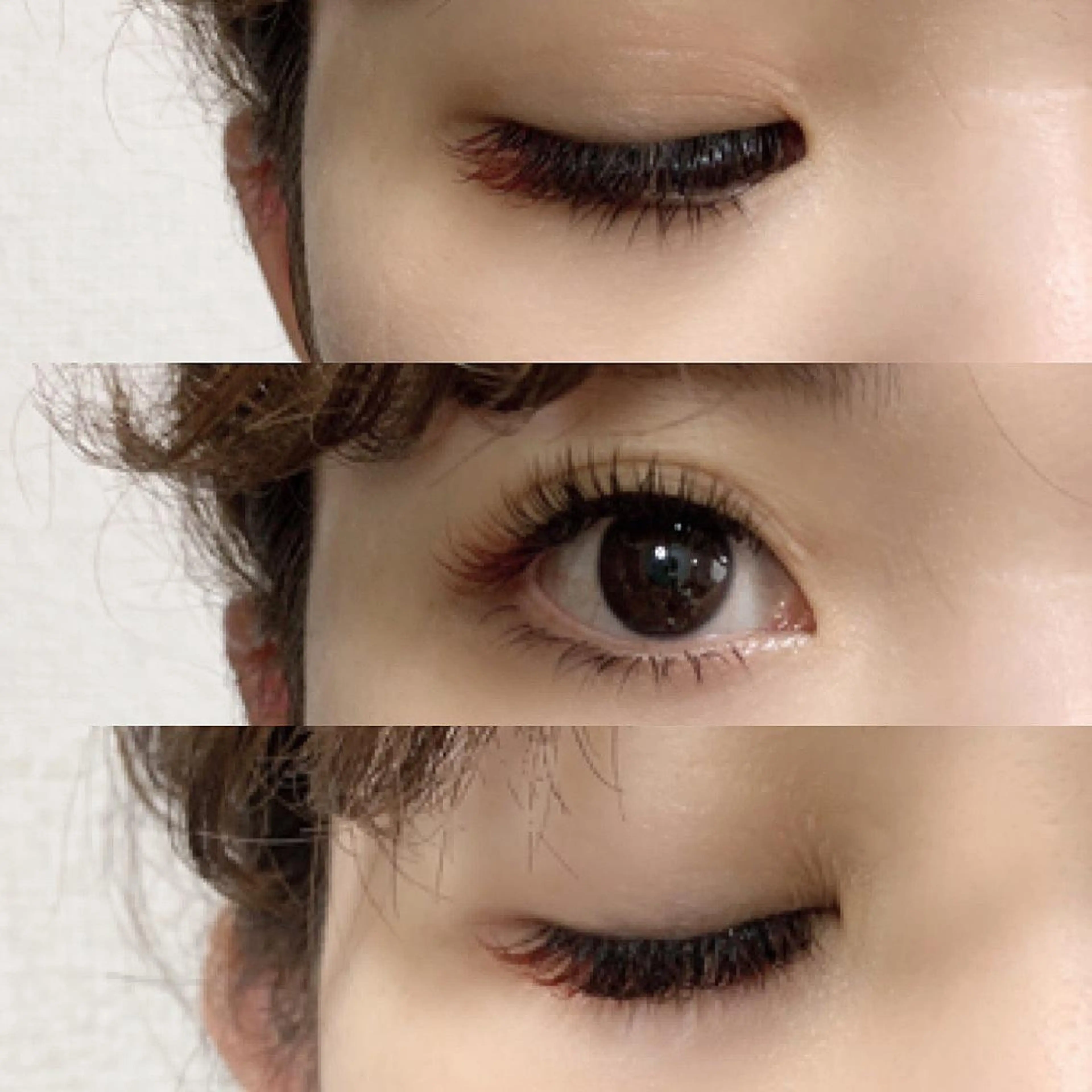 マツエク・マツパ Cカール カラーマツエク フラットラッシュ 下まつげエクステ ボリュームラッシュ mk eyelashのマツエク・マツパデザイン