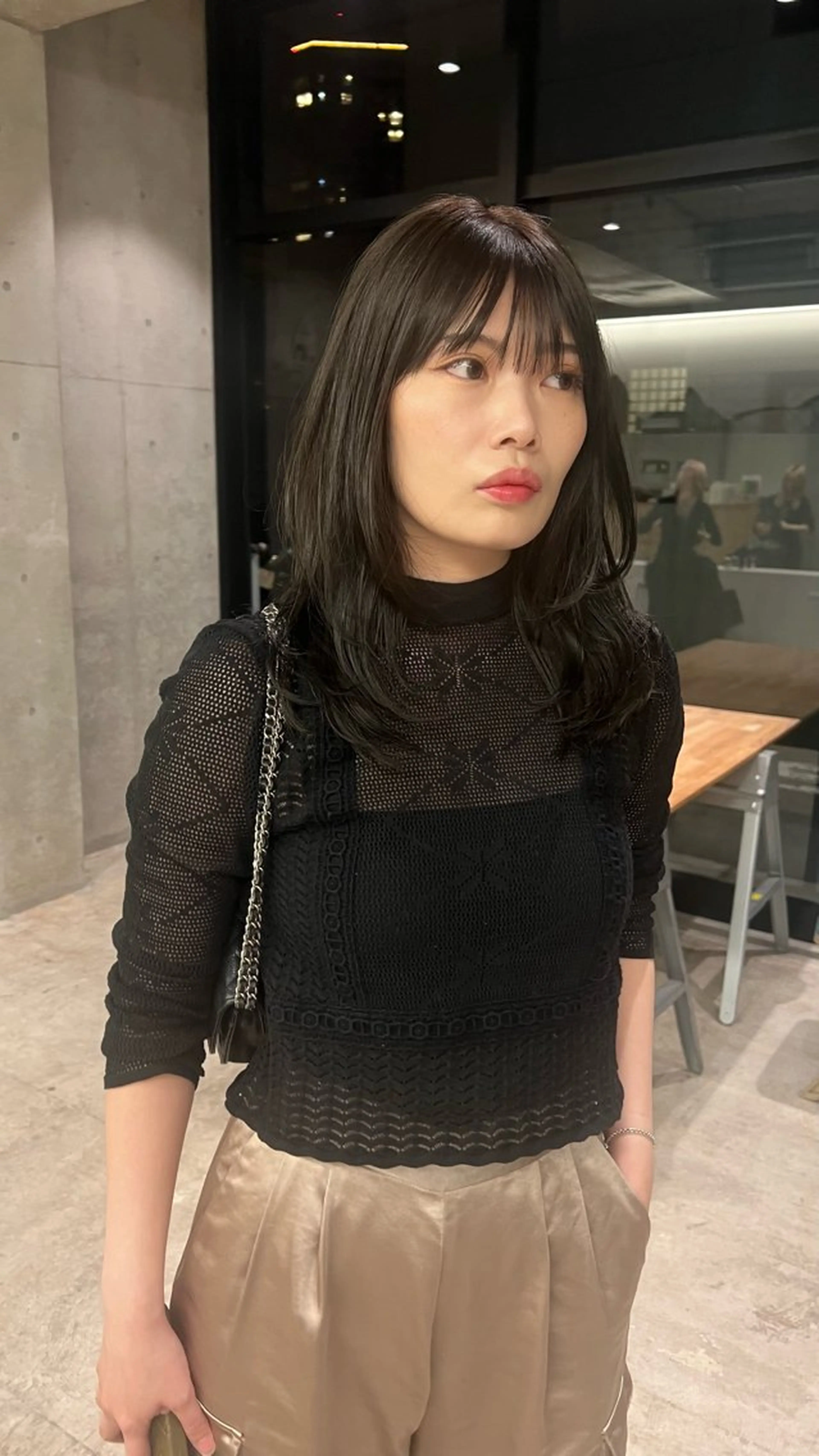 ロング カラー ロングレイヤー アッシュ ベージュカラー ブリーチ 透明感カラー カット ヘアカラー トリートメント 日本一丁寧なカット/ 小林輝🍀︎のヘアスタイル