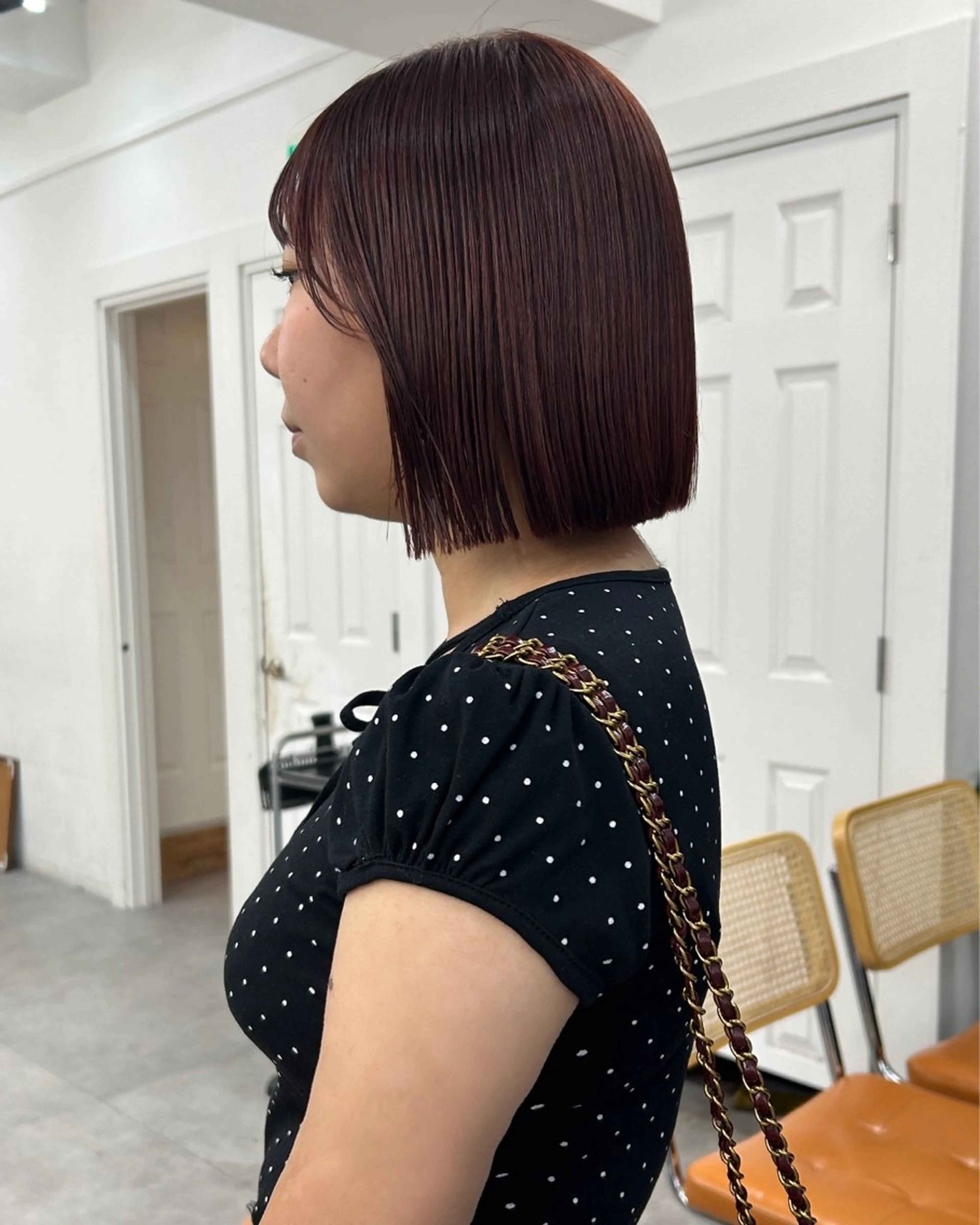 ミディアム カラー カット ヘアカラー ボブ/透明感カラー /サナ🌼のヘアスタイル
