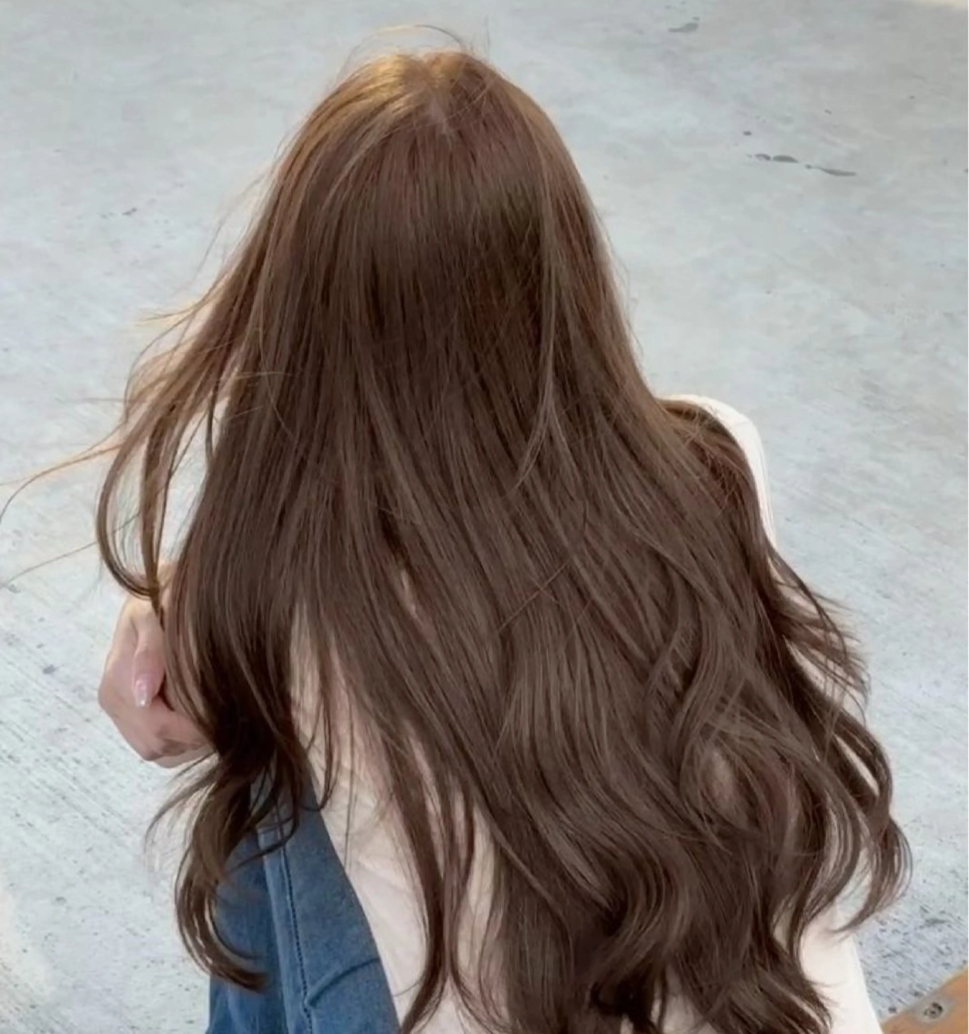 カラー ヘアカラー トリートメント ヘアセット 🤍ベージュ/透明感 韓国ヘア/まりん🤍のヘアスタイル