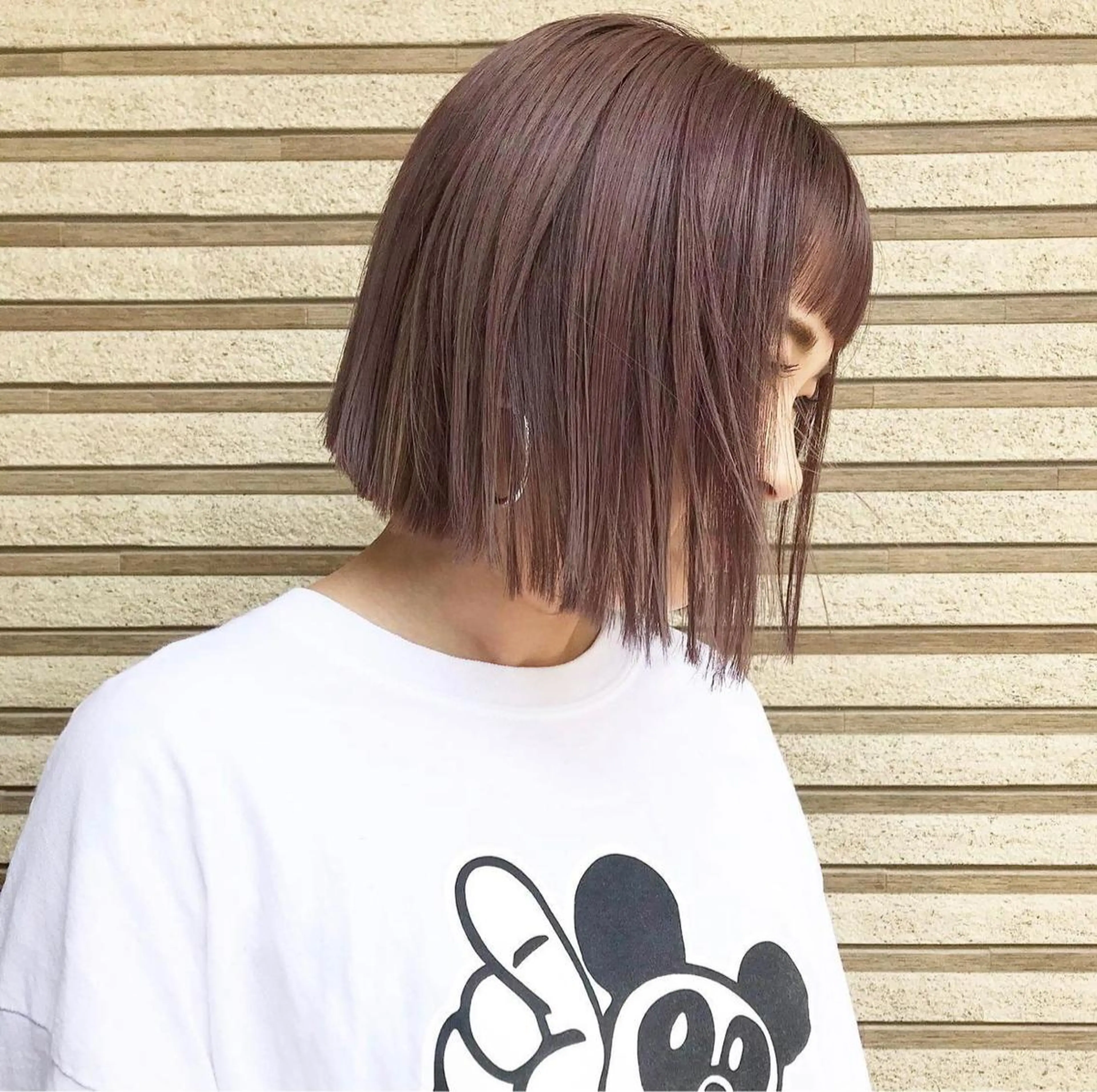 ショート カラー ヘアアレンジ ヘアカラー ツガミ リナのヘアスタイル