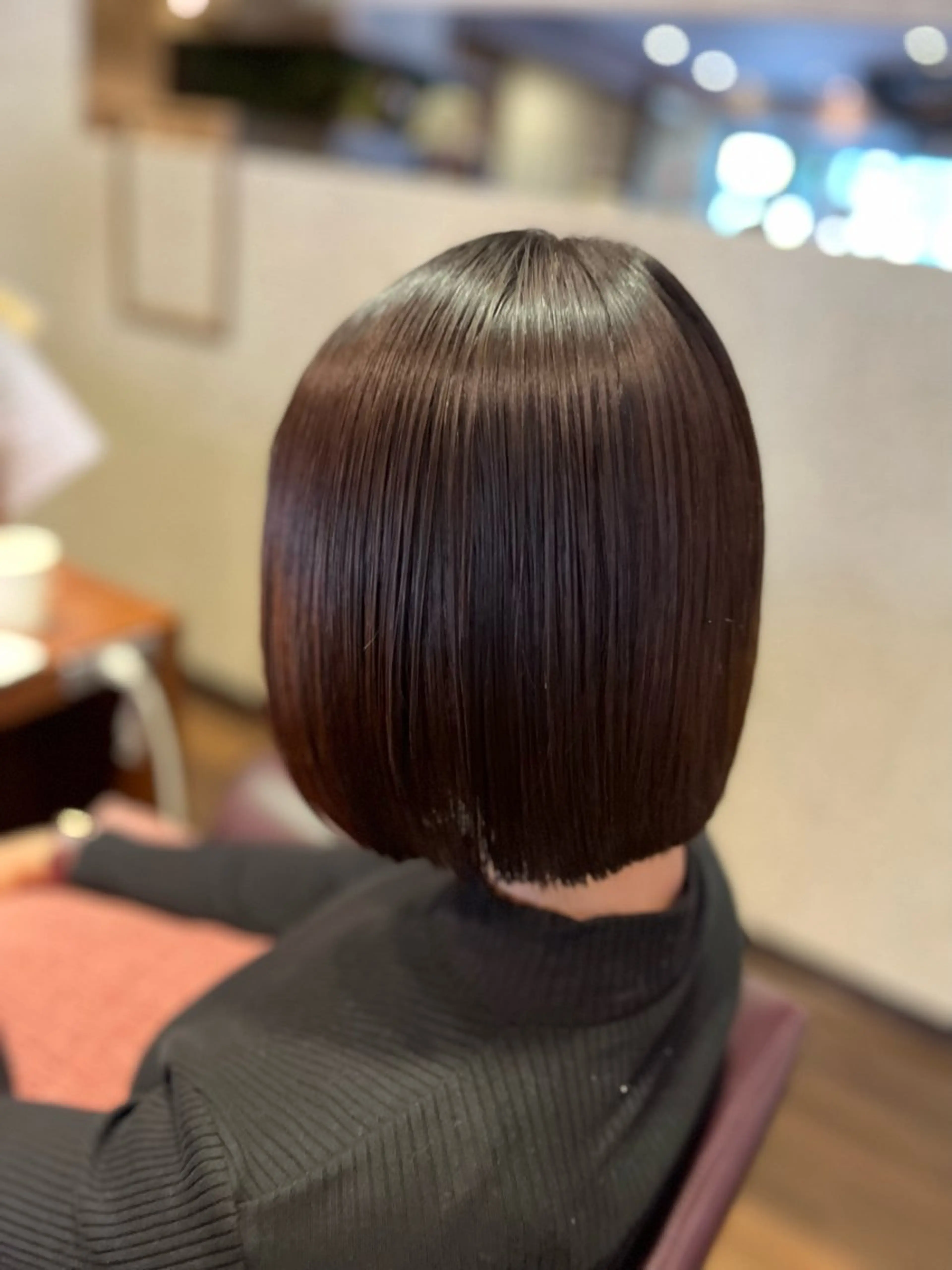 ミディアム カット 縮毛矯正 サイトウ ナツキのヘアスタイル