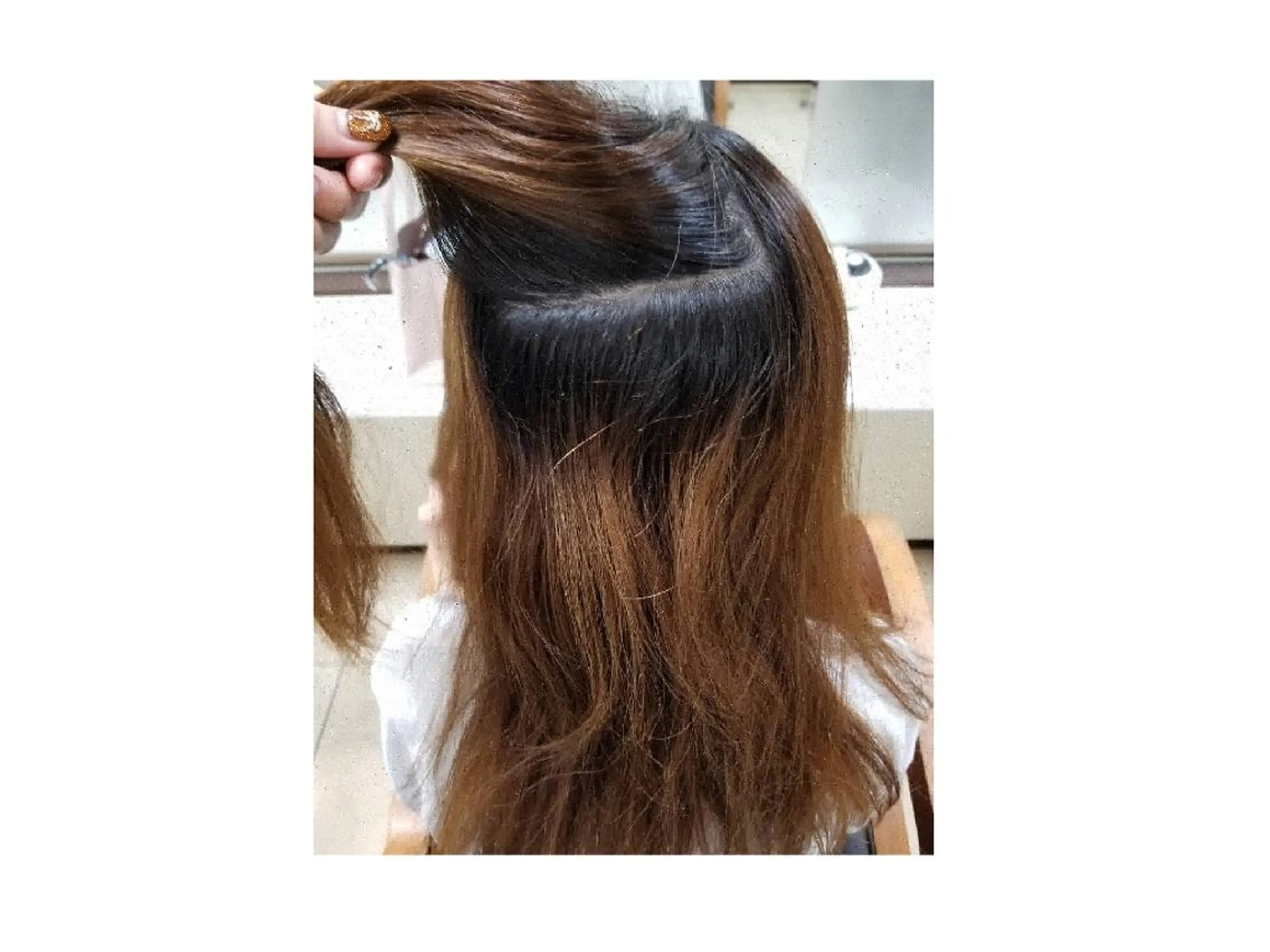 ロング カラー ラカリテ所属・渋谷 りなのヘアスタイル