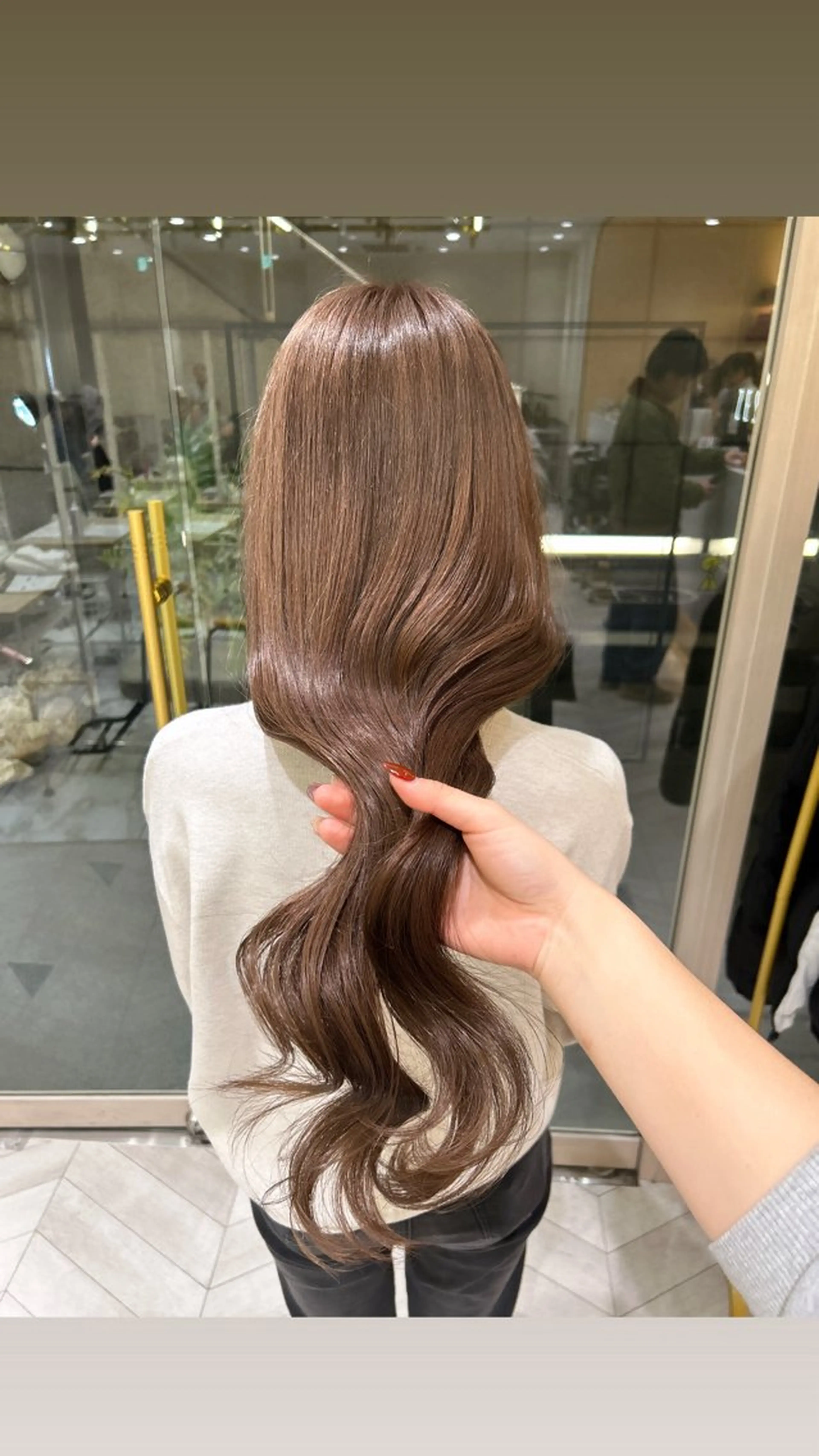 ロング カラー カット ヘアカラー トリートメント 🇰🇷韓国スタイル /束間まつげ🎀ミキのヘアスタイル