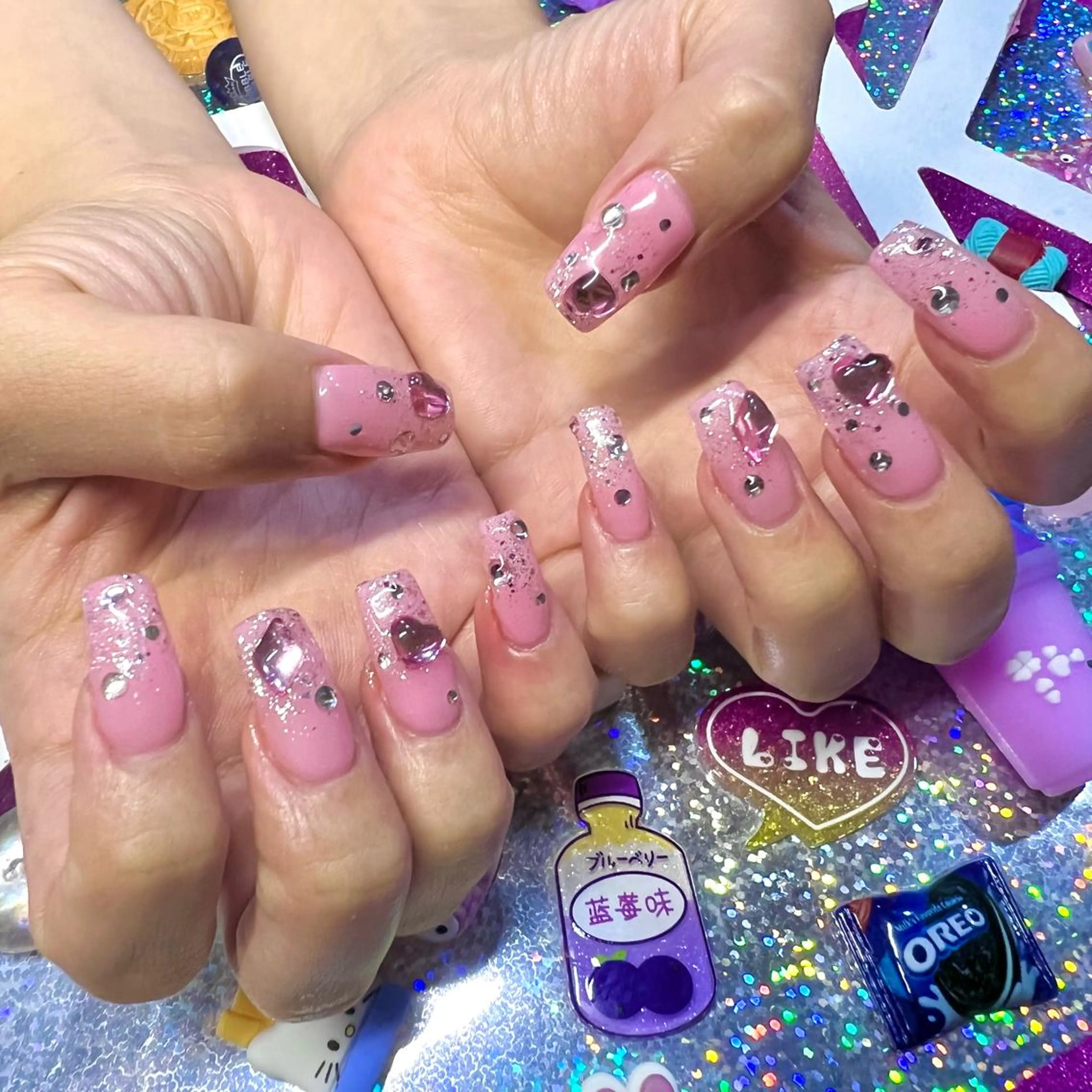 ネイル アートネイル クリアネイル ジェルネイル ニュアンスネイル オフィスネイル 8appy YUKITIN.Bのネイルデザイン