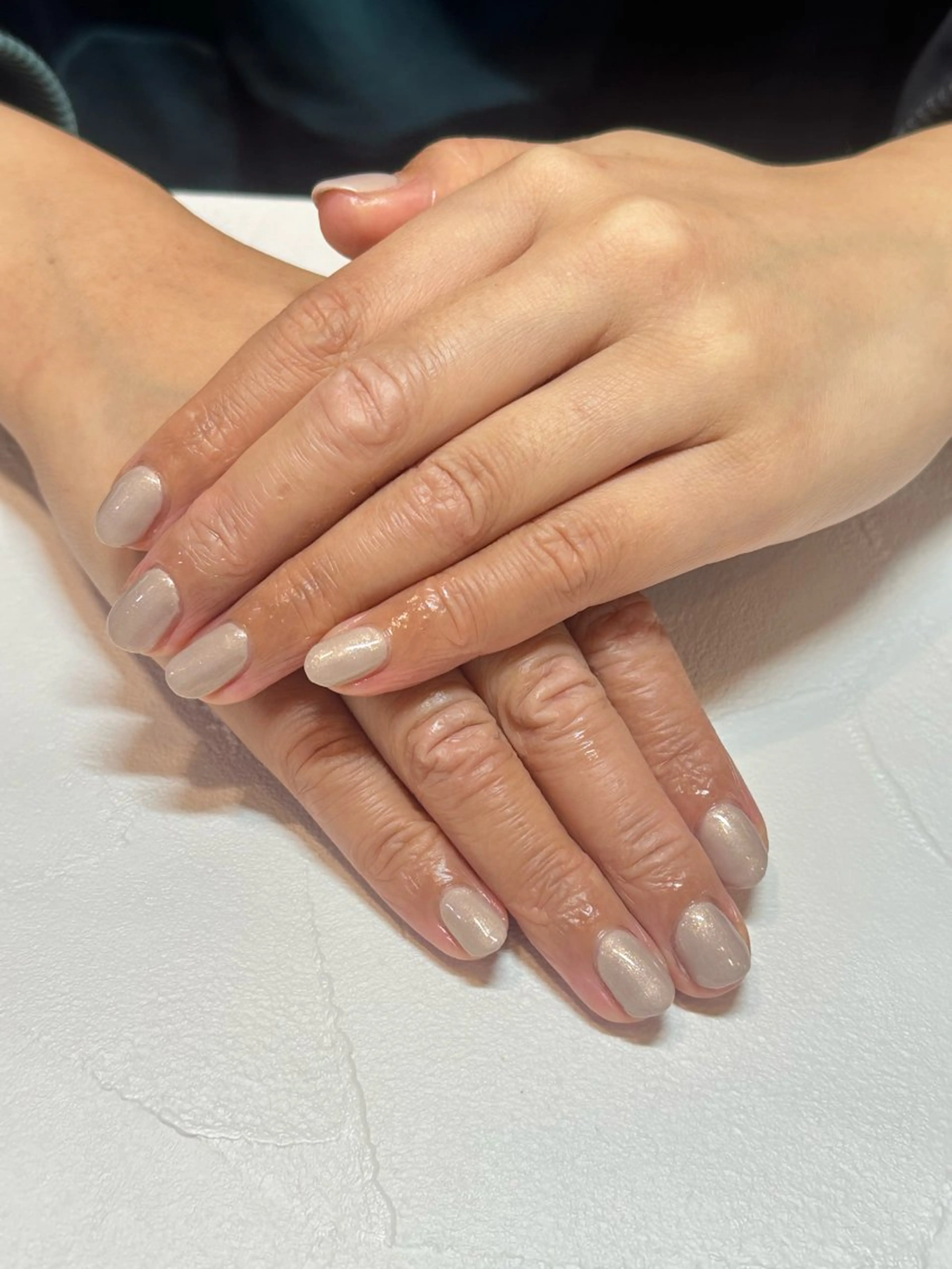 ネイル ラメ(グリッター) ワンカラーネイル ひらい さなのネイルデザイン