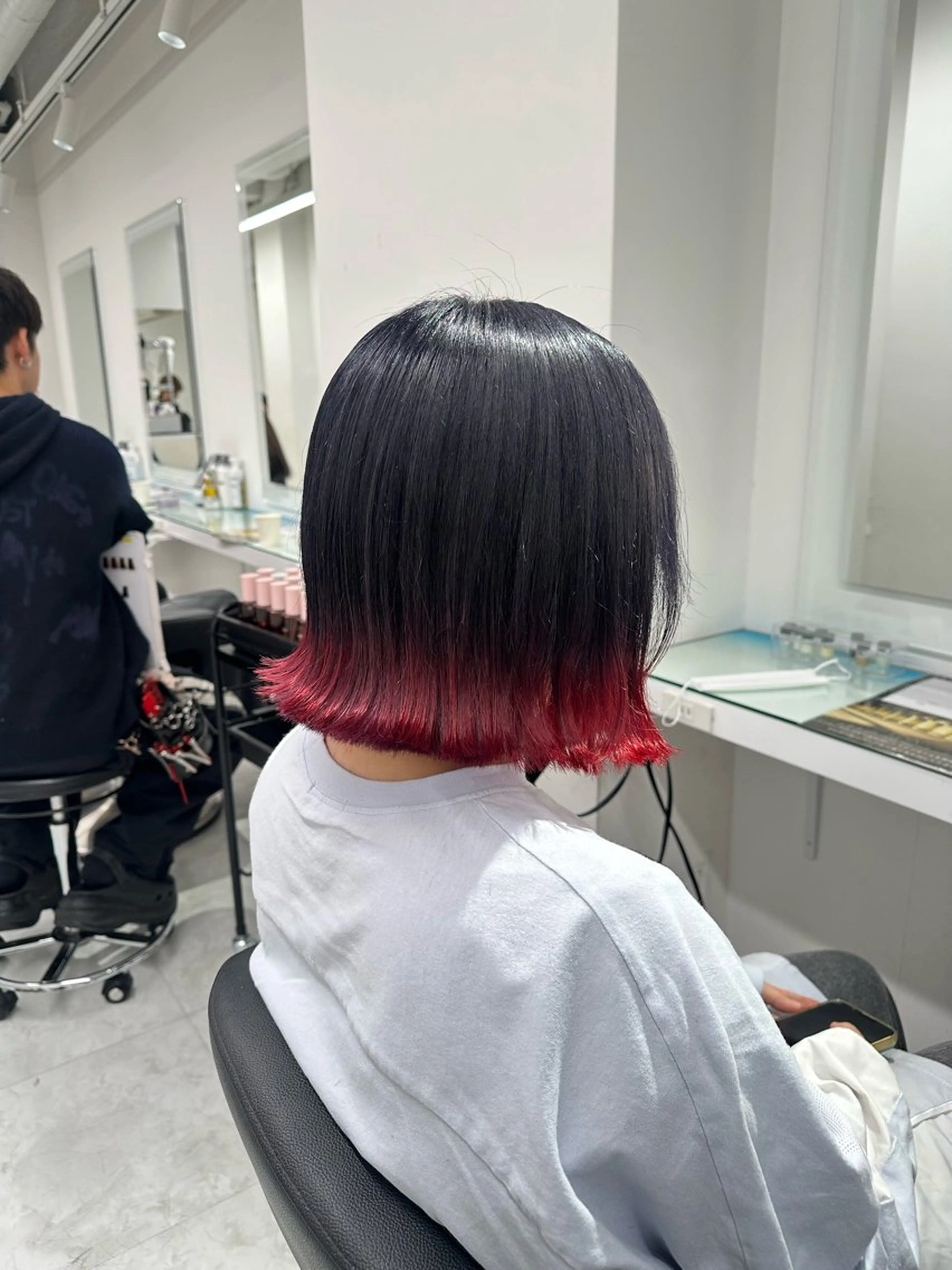 セミロング カラー ヘアカラー トリートメント ヘッドスパ ヘアセット ❄最強かわいいカラー ❄️MINA❄️のヘアスタイル