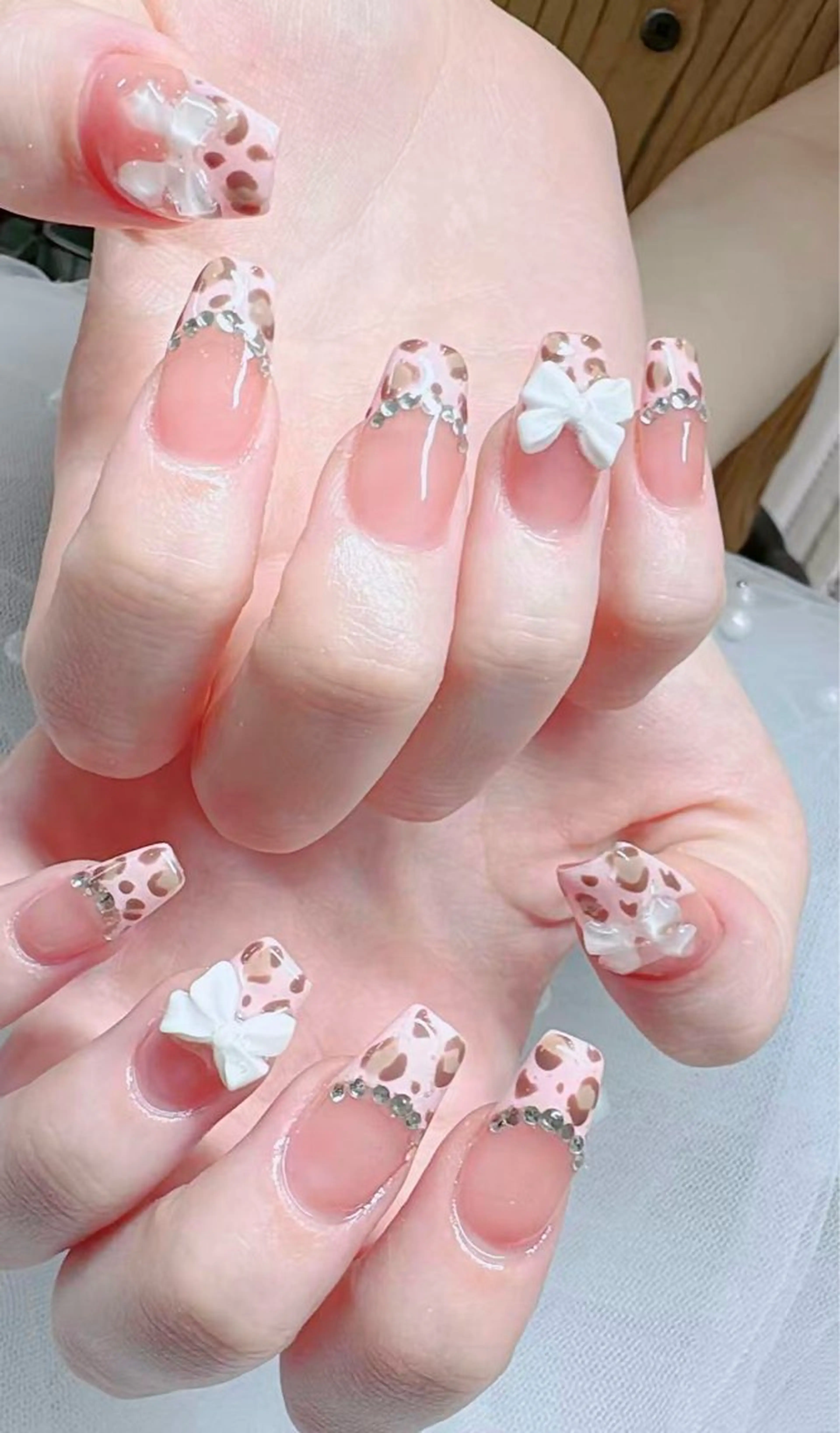 ネイル フットネイル フレンチネイル ジェルネイル ガラスフレンチ 韓国ネイル ハンドネイル ハンドケア The Nail & Eye Lashのその他イメージ