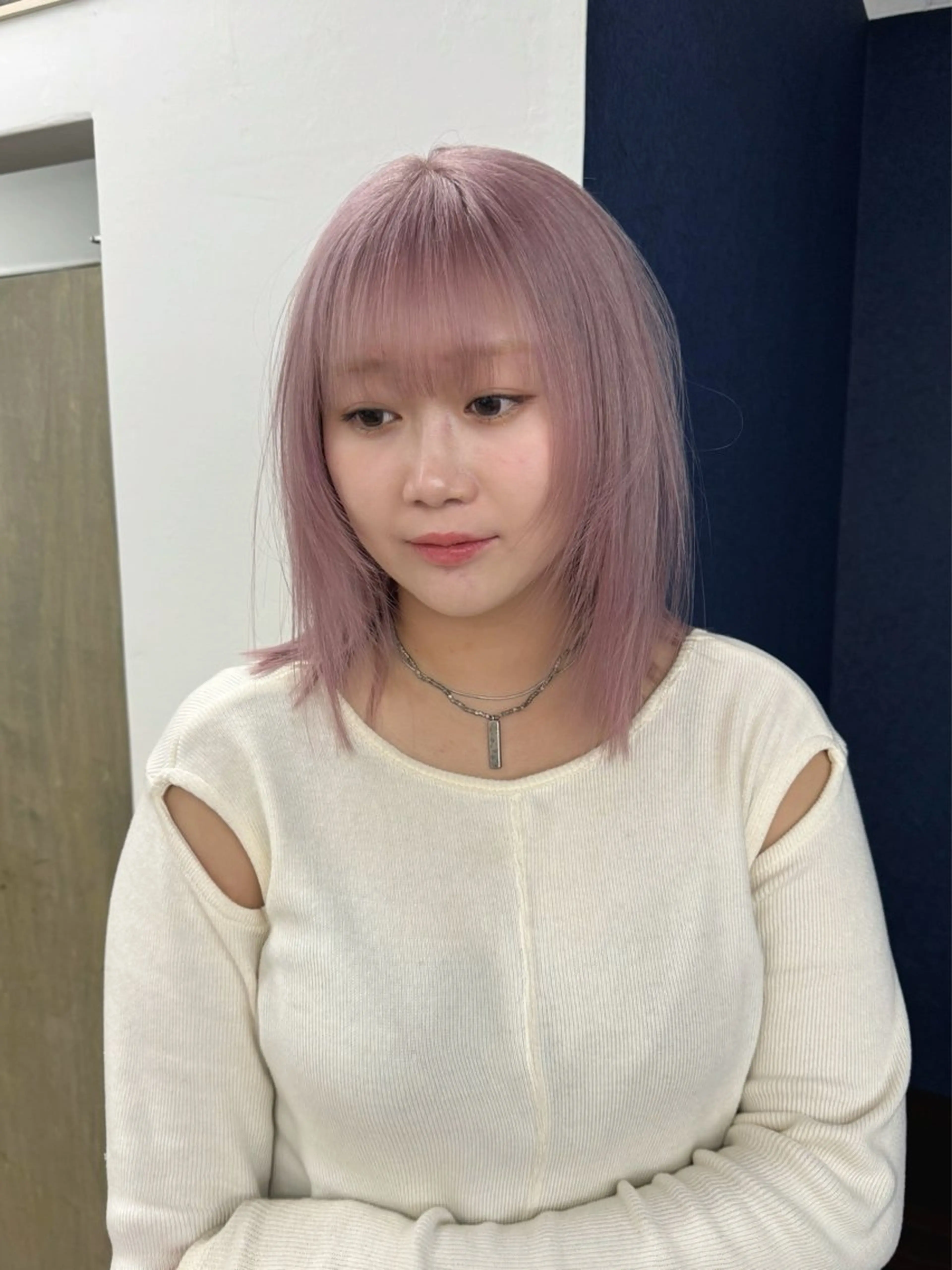 ミディアム カラー nico TOKYO 渋谷所属・ハイトーンブリーチ 特化🌈フジタハルキのヘアスタイル