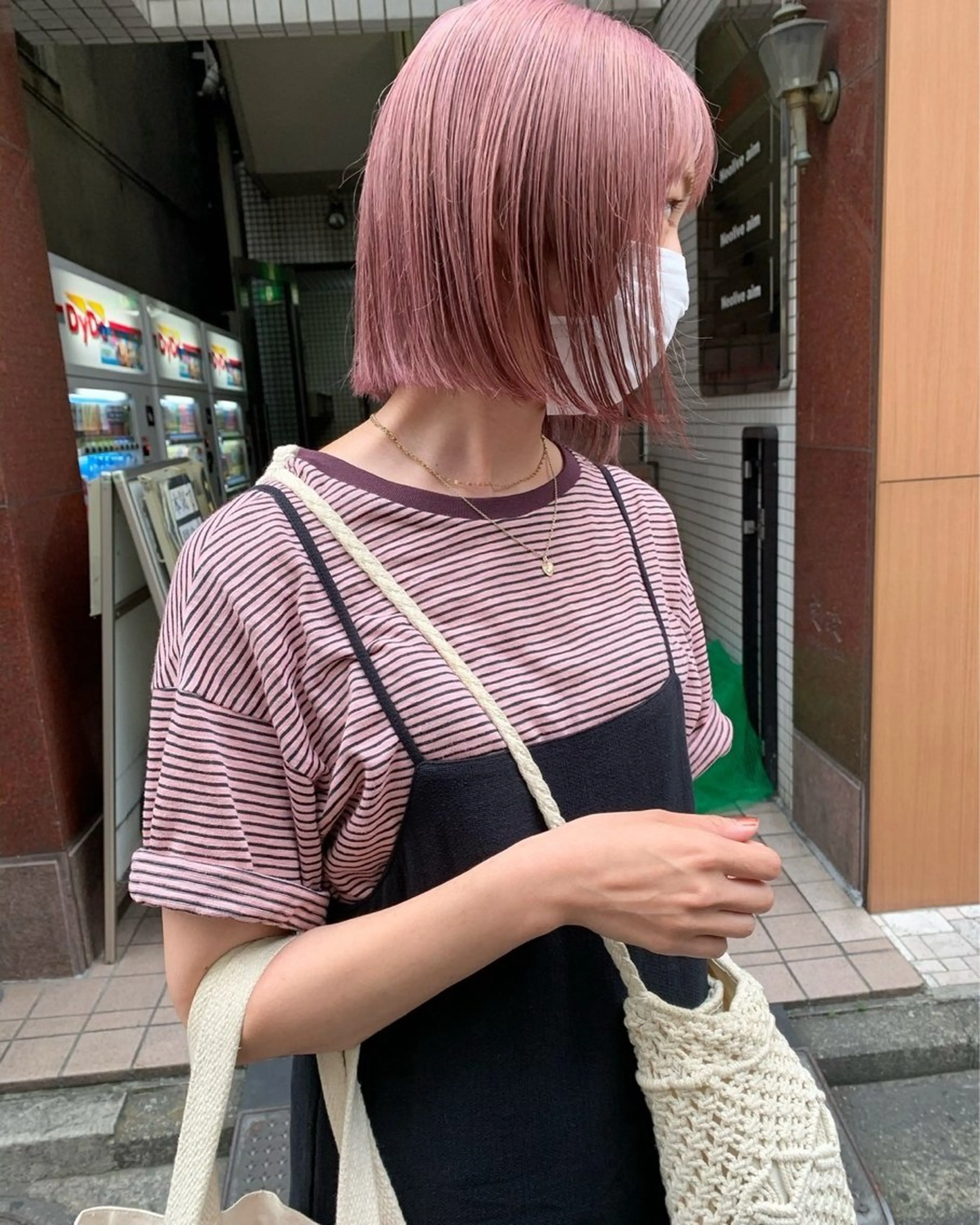ミディアム カラー ヘアカラー 🩶横浜美容室 透明感カラー✝️るみのヘアスタイル