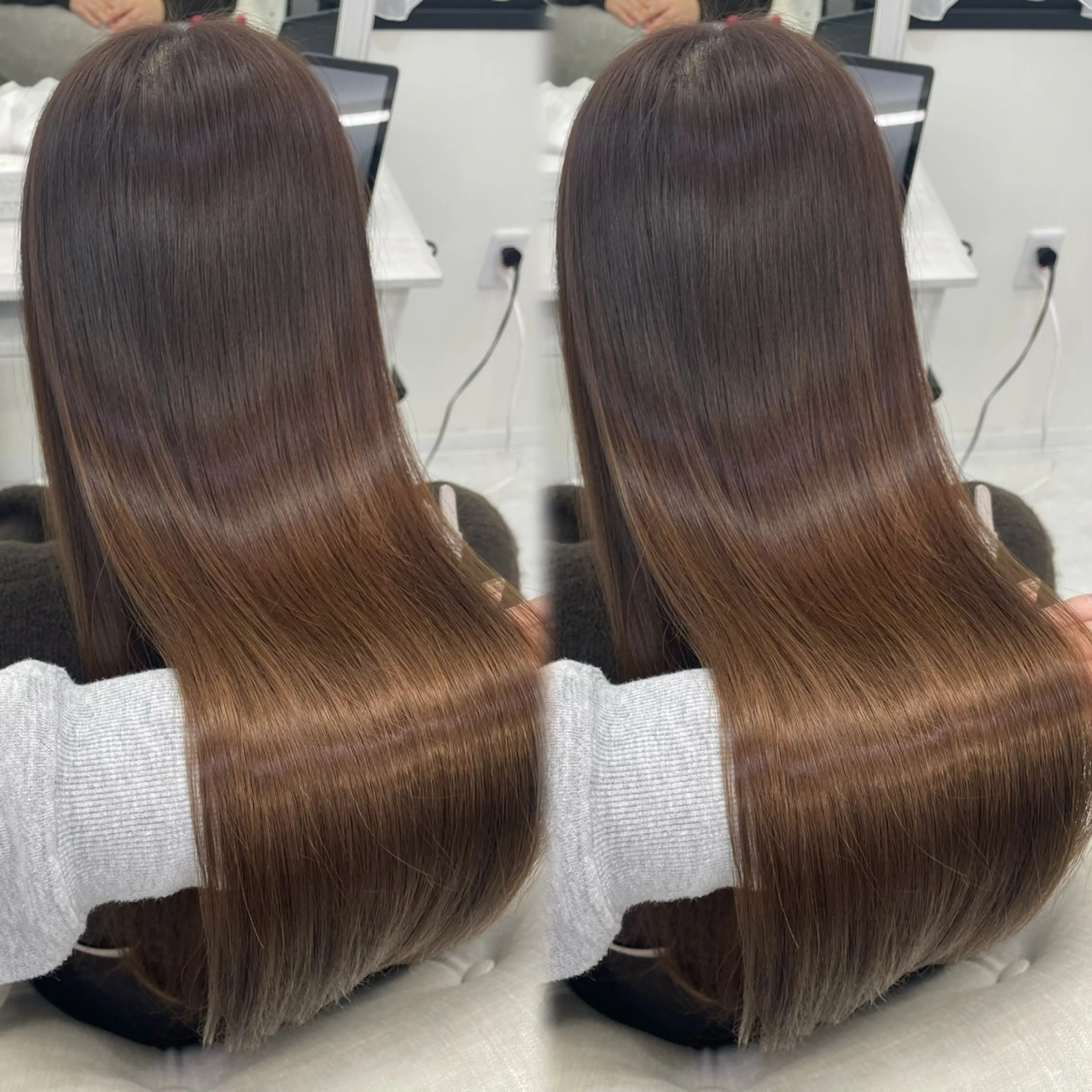 ロング ヘアカラー 縮毛矯正 髪改カラー/メンズ カット🪭スズキマリのヘアスタイル