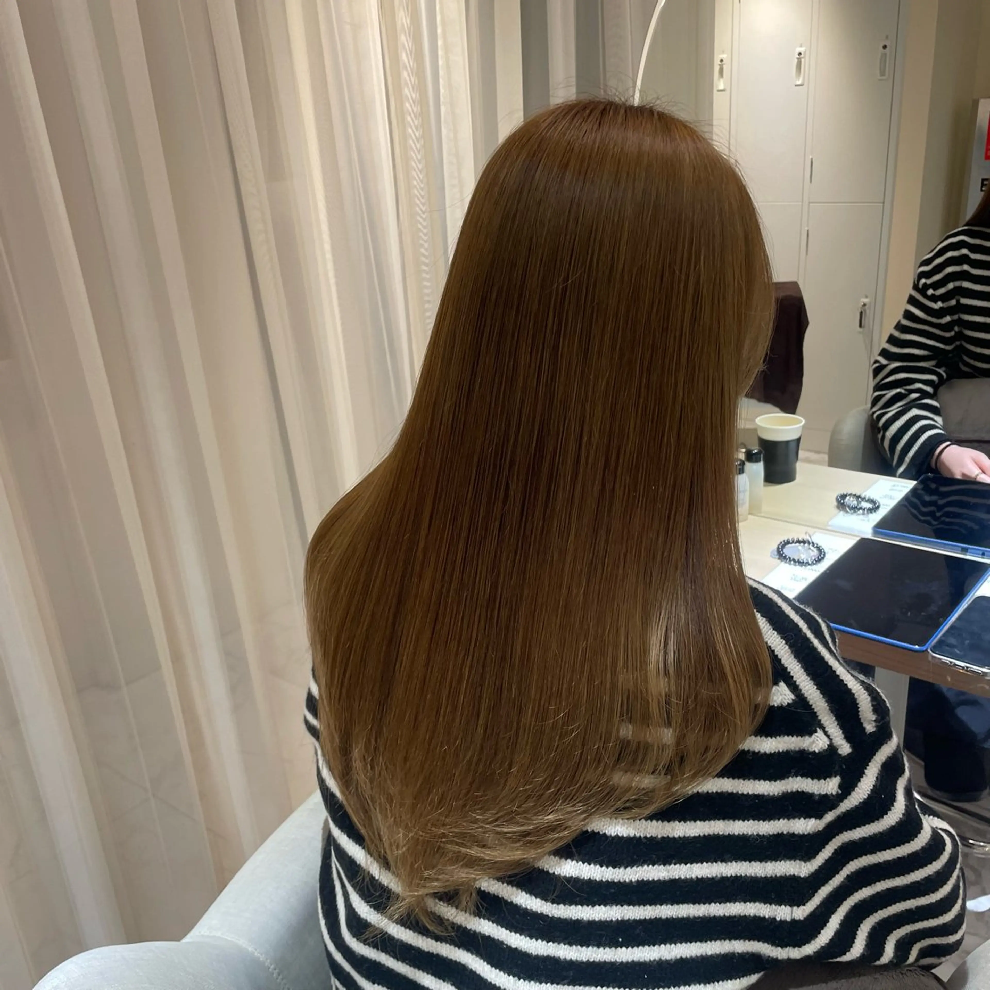 セミロング youres hair 日吉所属・マホ ꕀワンホンꕀガーリーのヘアスタイル