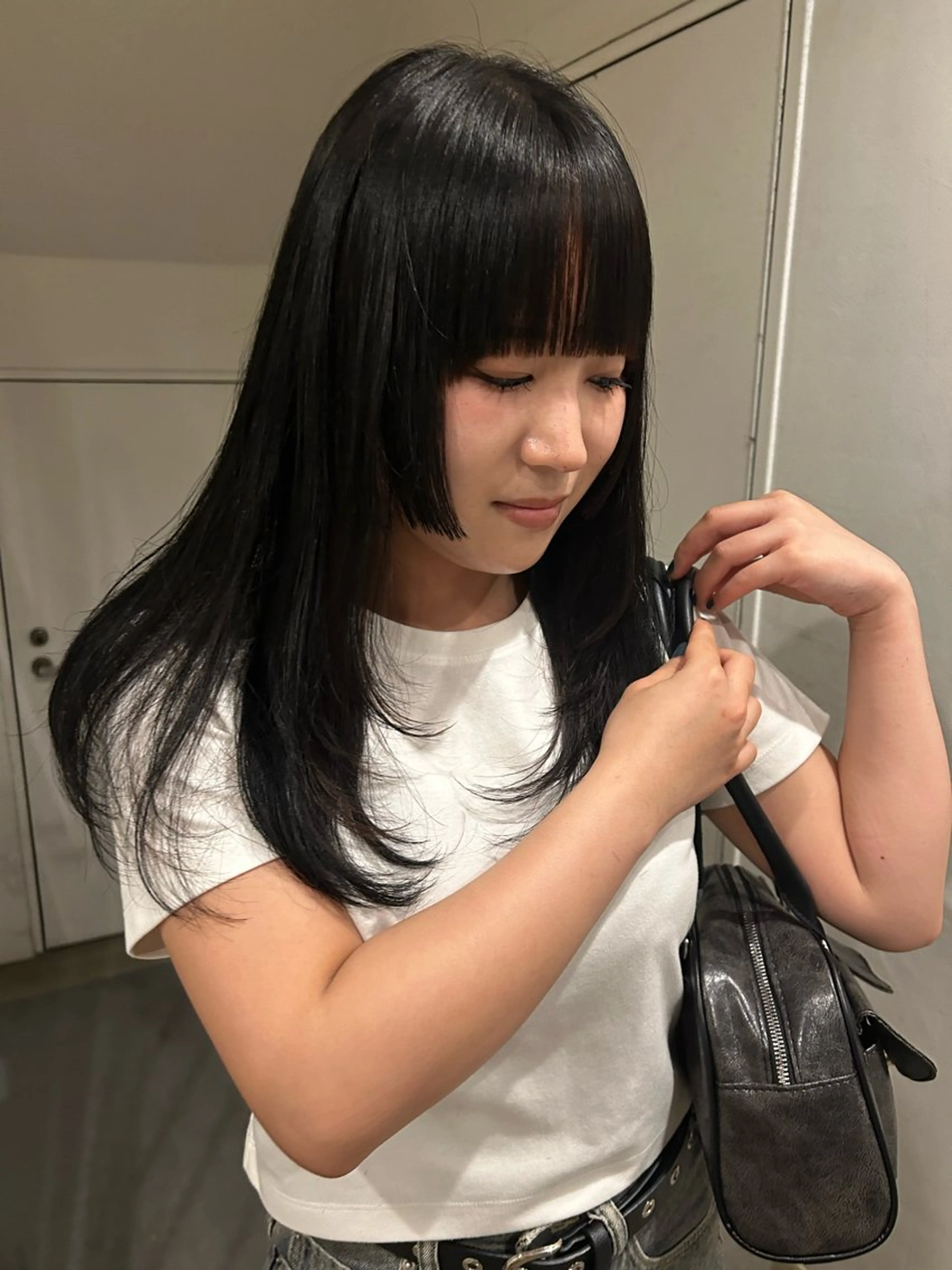 ロング 姫カット レイヤーカット hen所属・心斎橋/レイヤー/ ブリーチ/モエのヘアスタイル