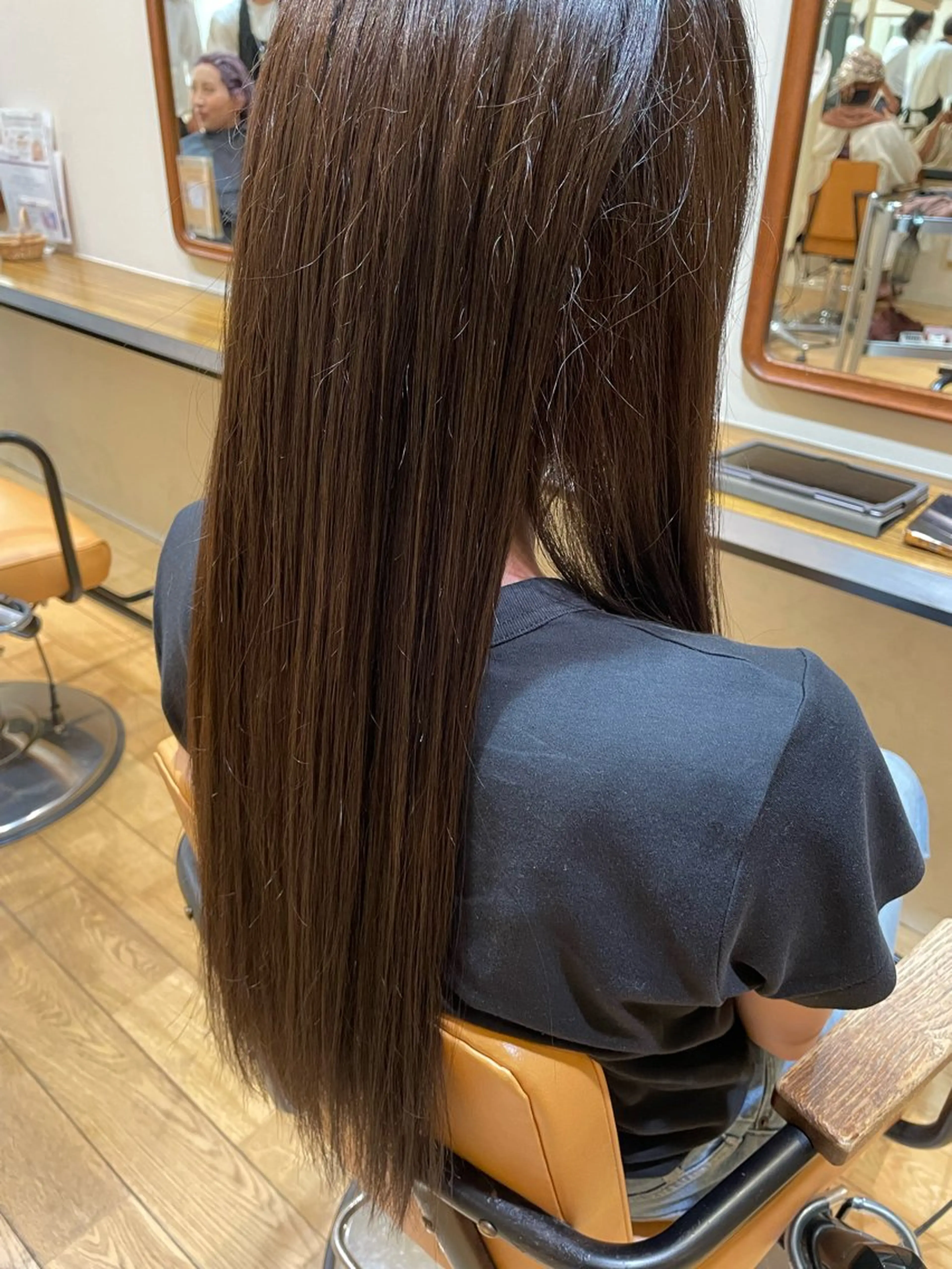 ロング カラー ヘアカラー おもだか　がく /レディースカットのヘアスタイル