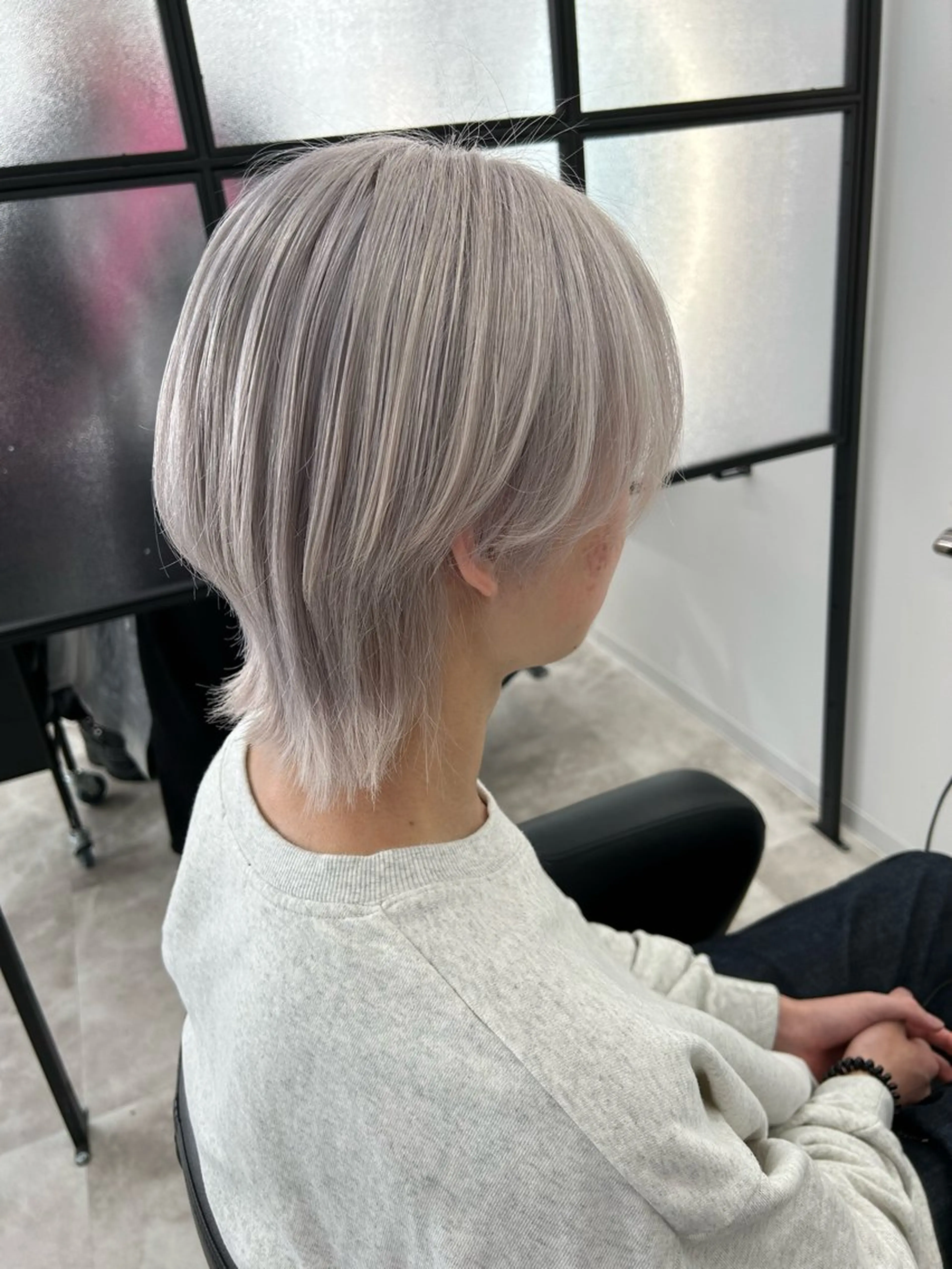 メンズ ヘアカラー ✨パーマ×ハイトーン Futo✨のヘアスタイル