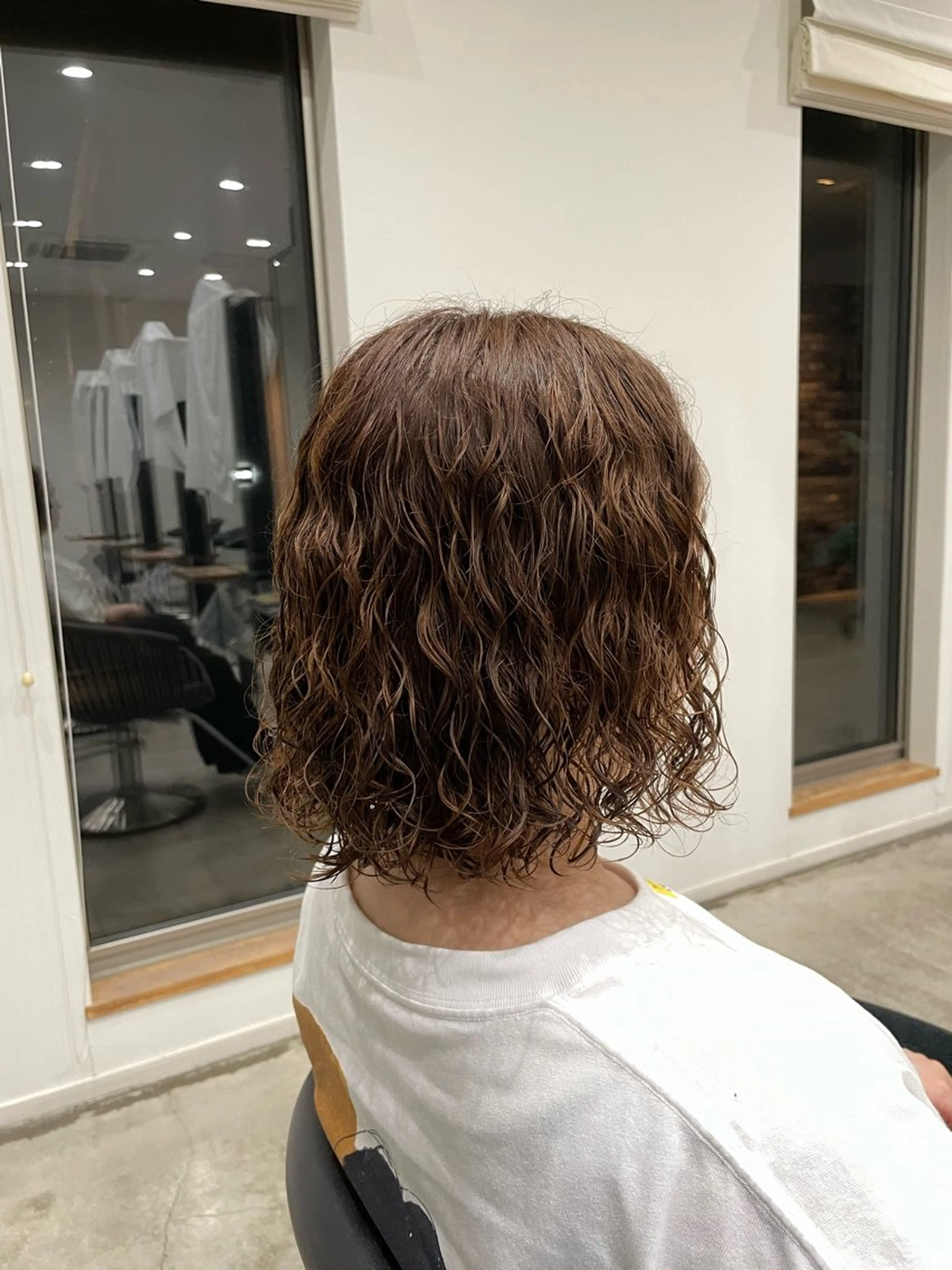 ミディアム パーマ ミディアムパーマ ボブ カット パーマ ヴァンキャトル所属・芳賀 風斗のヘアスタイル