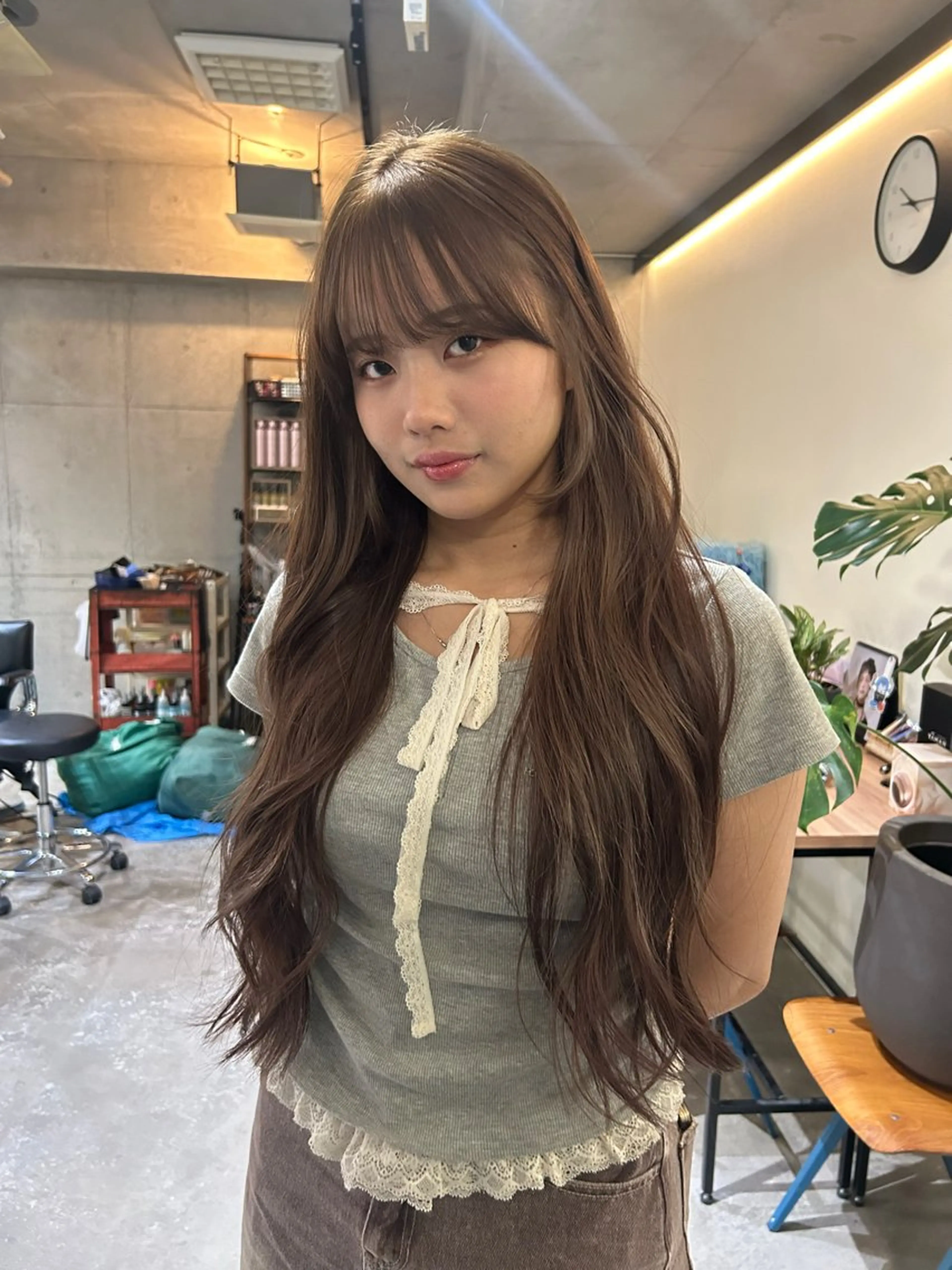 ロング カラー ヘアカラー ルーツカラー/暖色カ ラー/EMIRI🍀のヘアスタイル