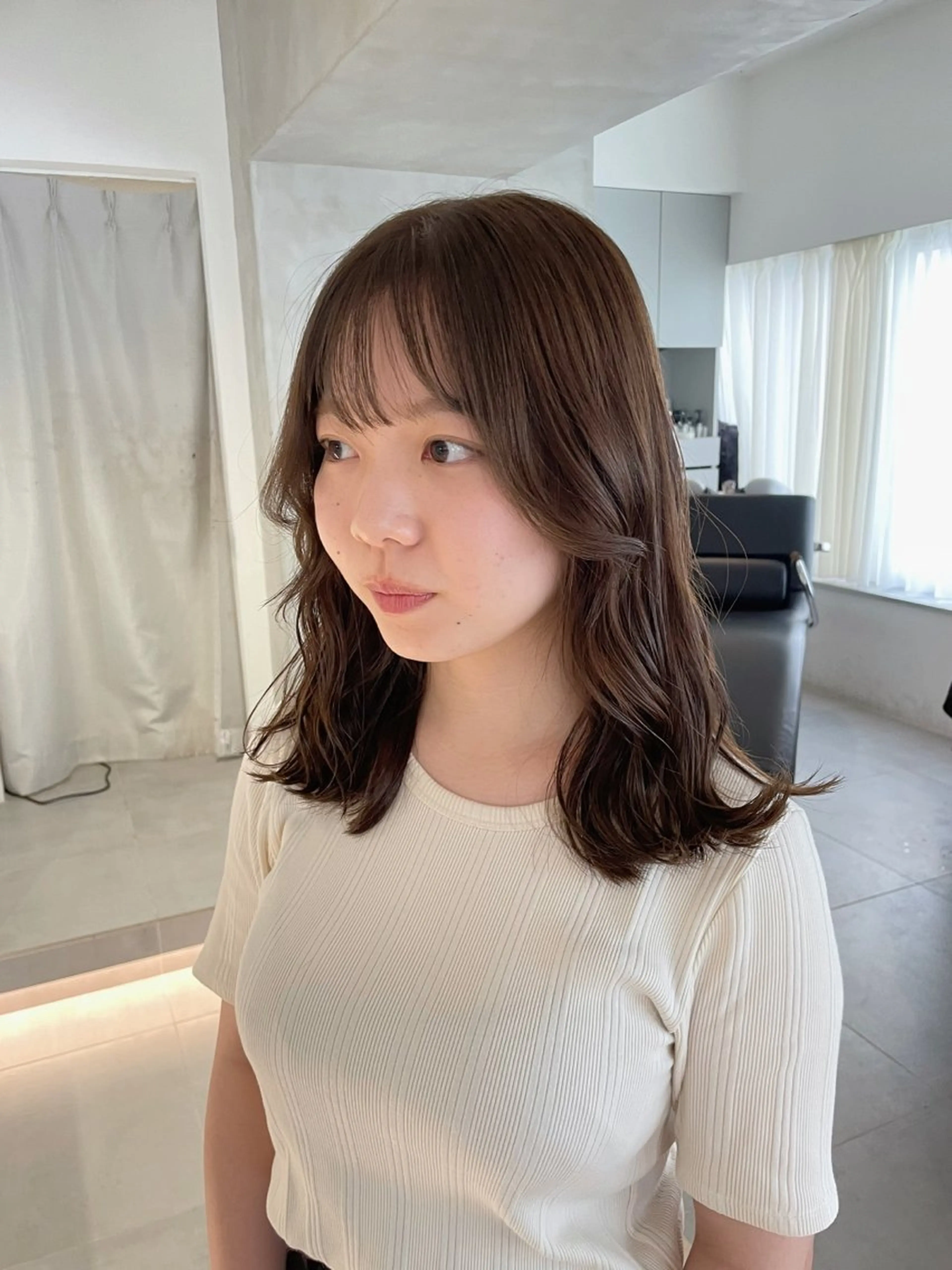 セミロング カラー 🪞韓国透けhair 🪞honokaのヘアスタイル