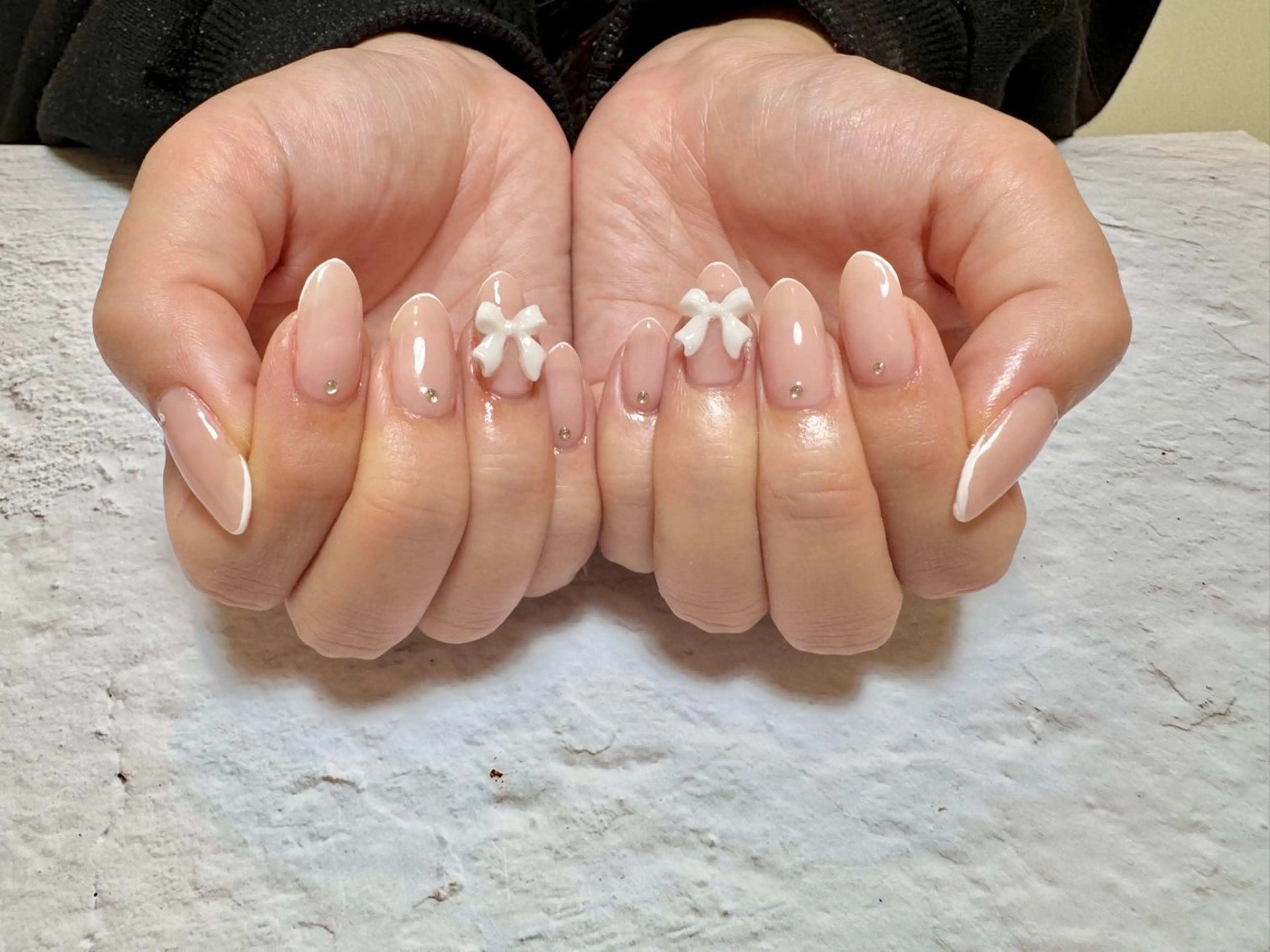 ネイル フレンチネイル ハンドネイル byeol nailのネイルデザイン