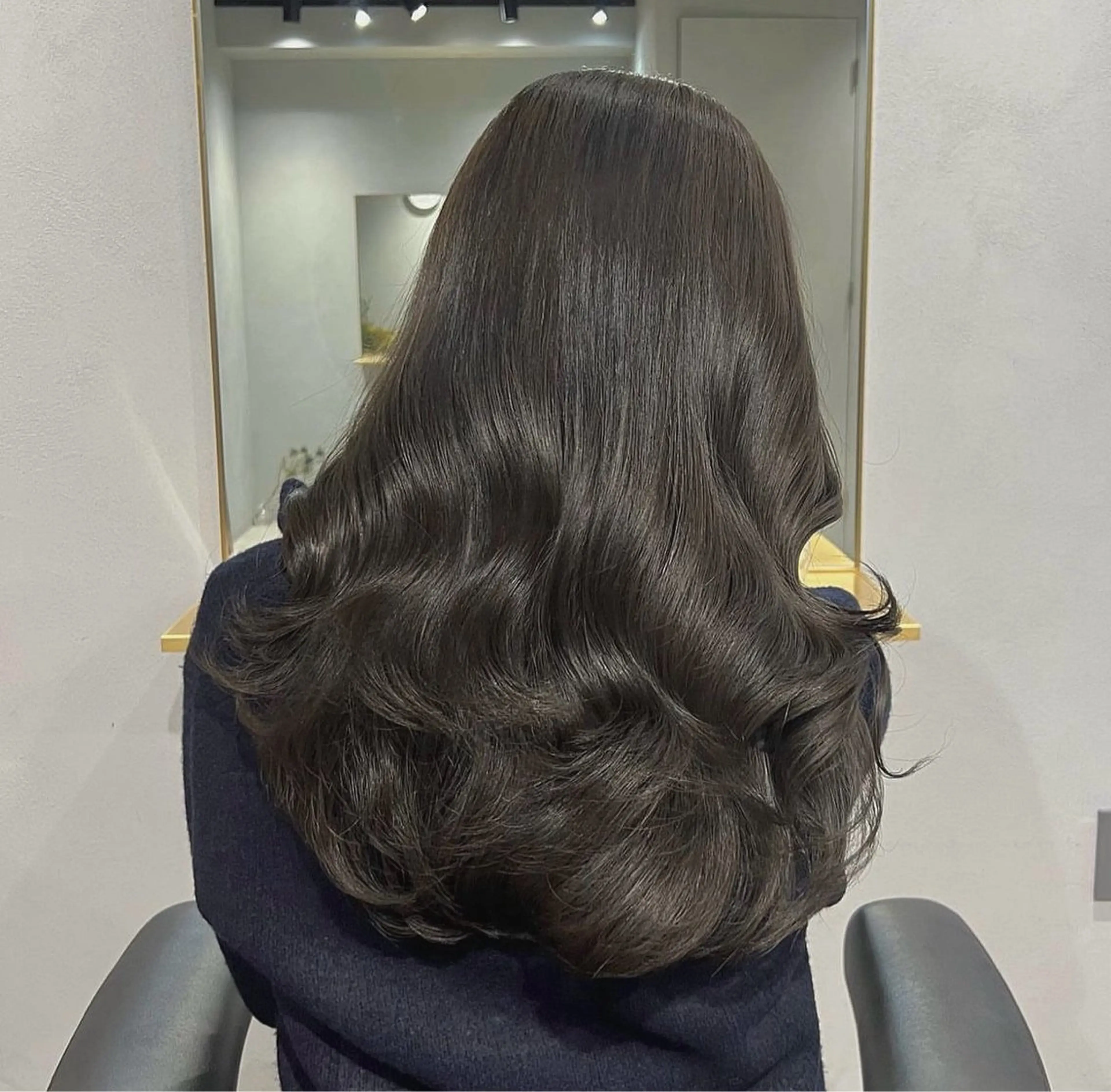 ロング カラー カット ヘアカラー トリートメント 【arc】akane オリーブ/ベージュのヘアスタイル