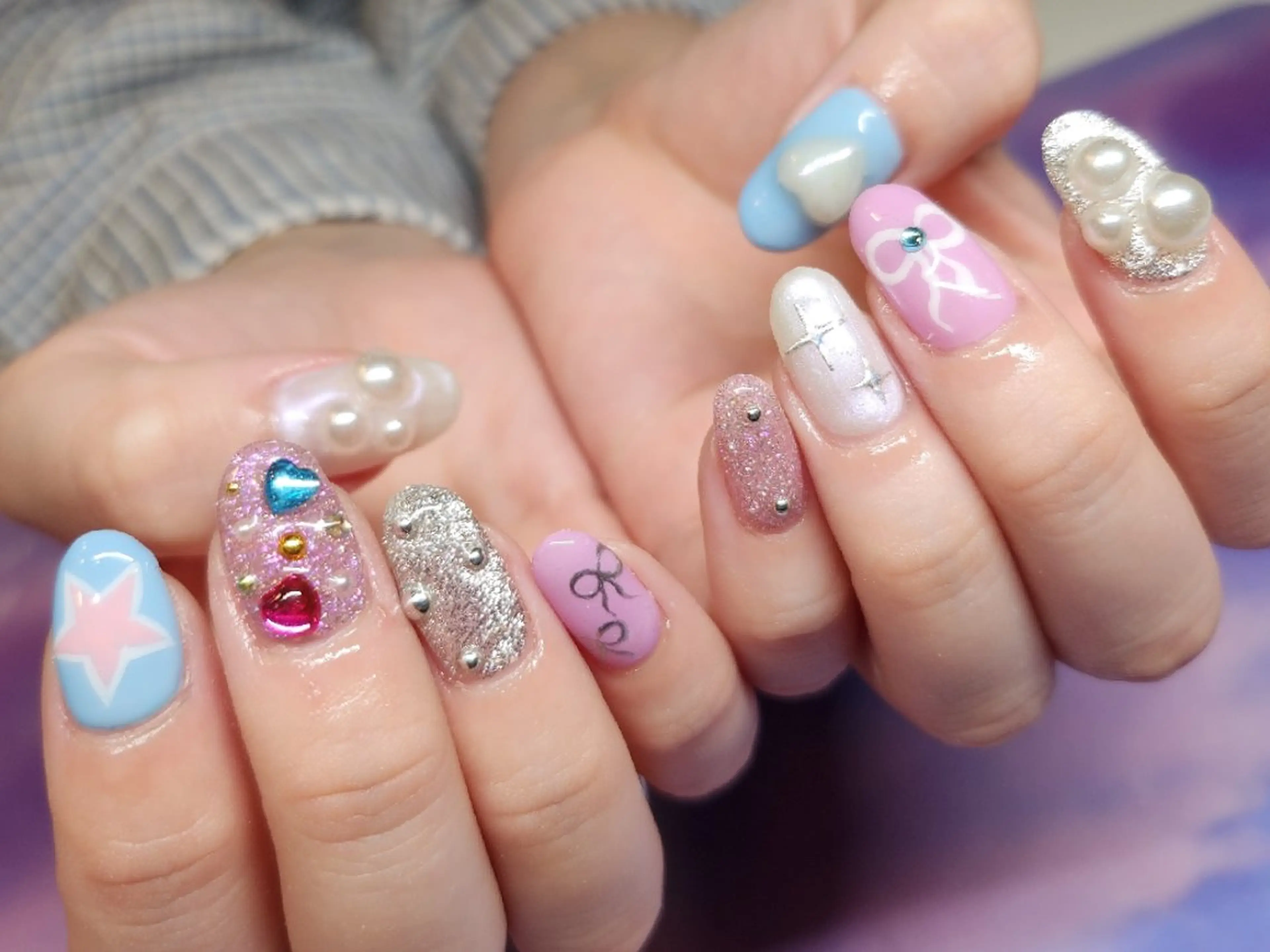 ネイル 💜bora .のネイルデザイン