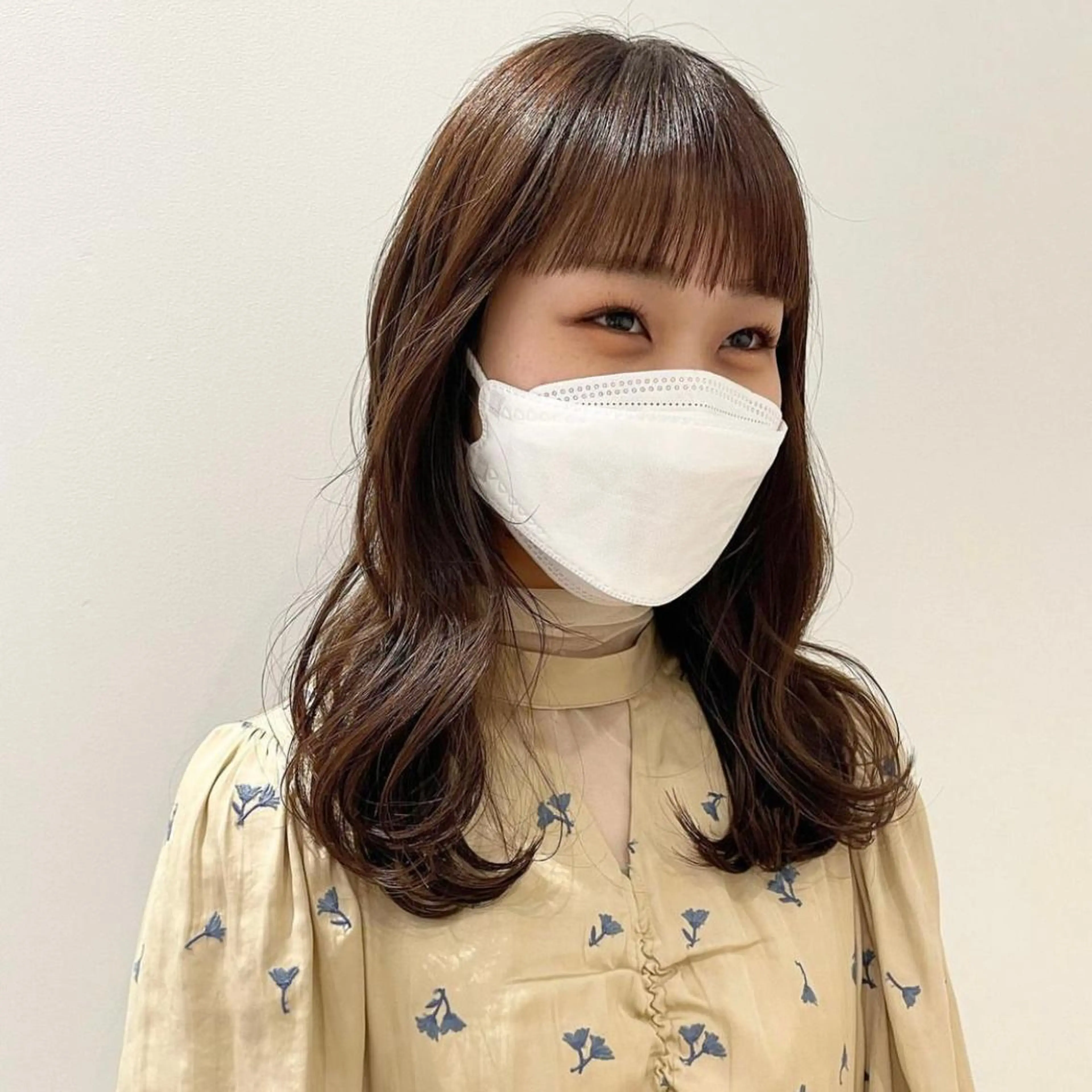 セミロング カラー ベージュカラー GO TODAY 新宿Aura店所属・ベージュ🤎透明感 カラー🤎anriのヘアスタイル