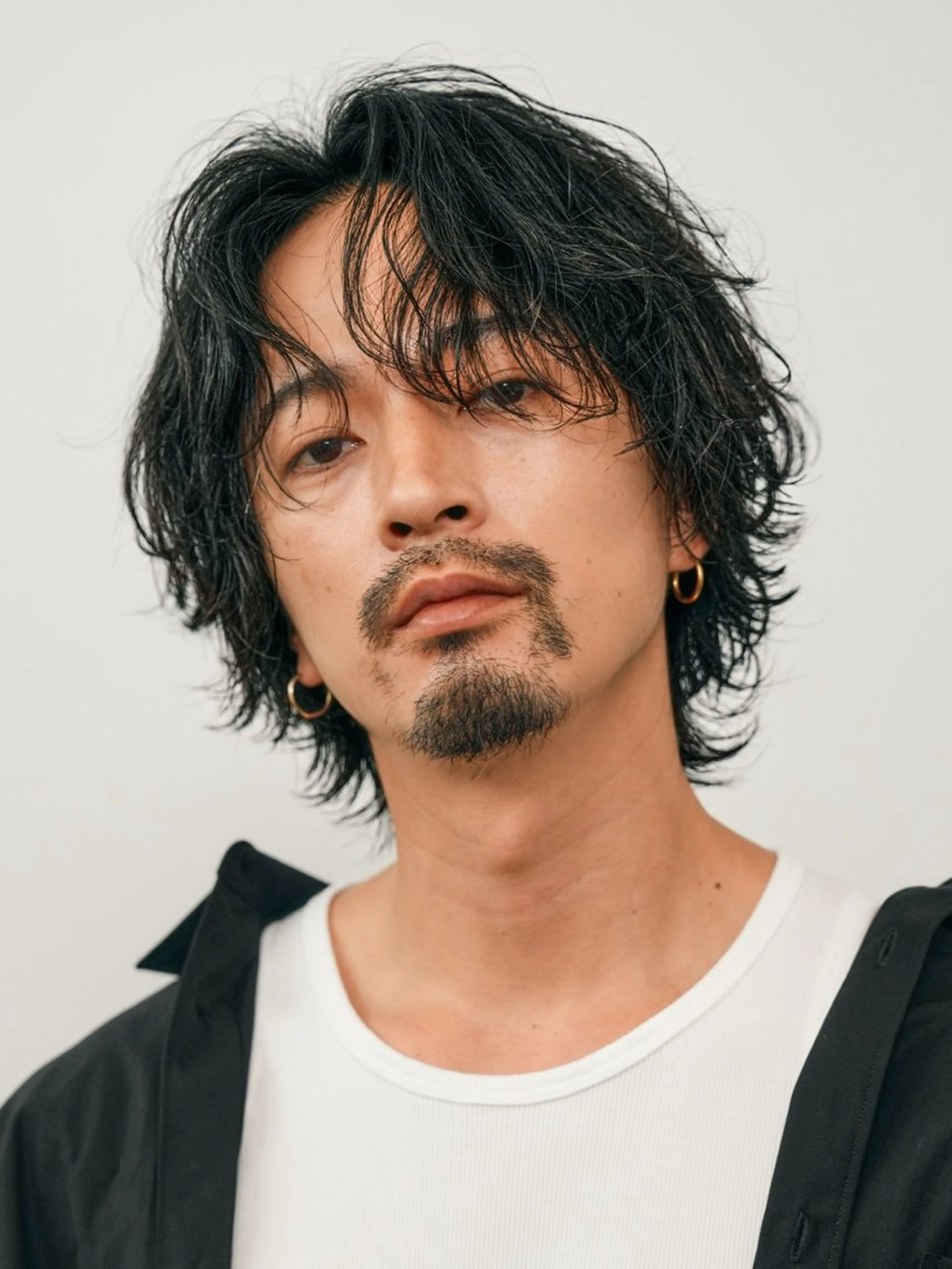 パーマ メンズ メンズパーマ 波巻きパーマ メンズウルフカット ウルフカット スパイラルパーマ パーマ 原宿 フェザーパーマ fifth イノウエのヘアスタイル